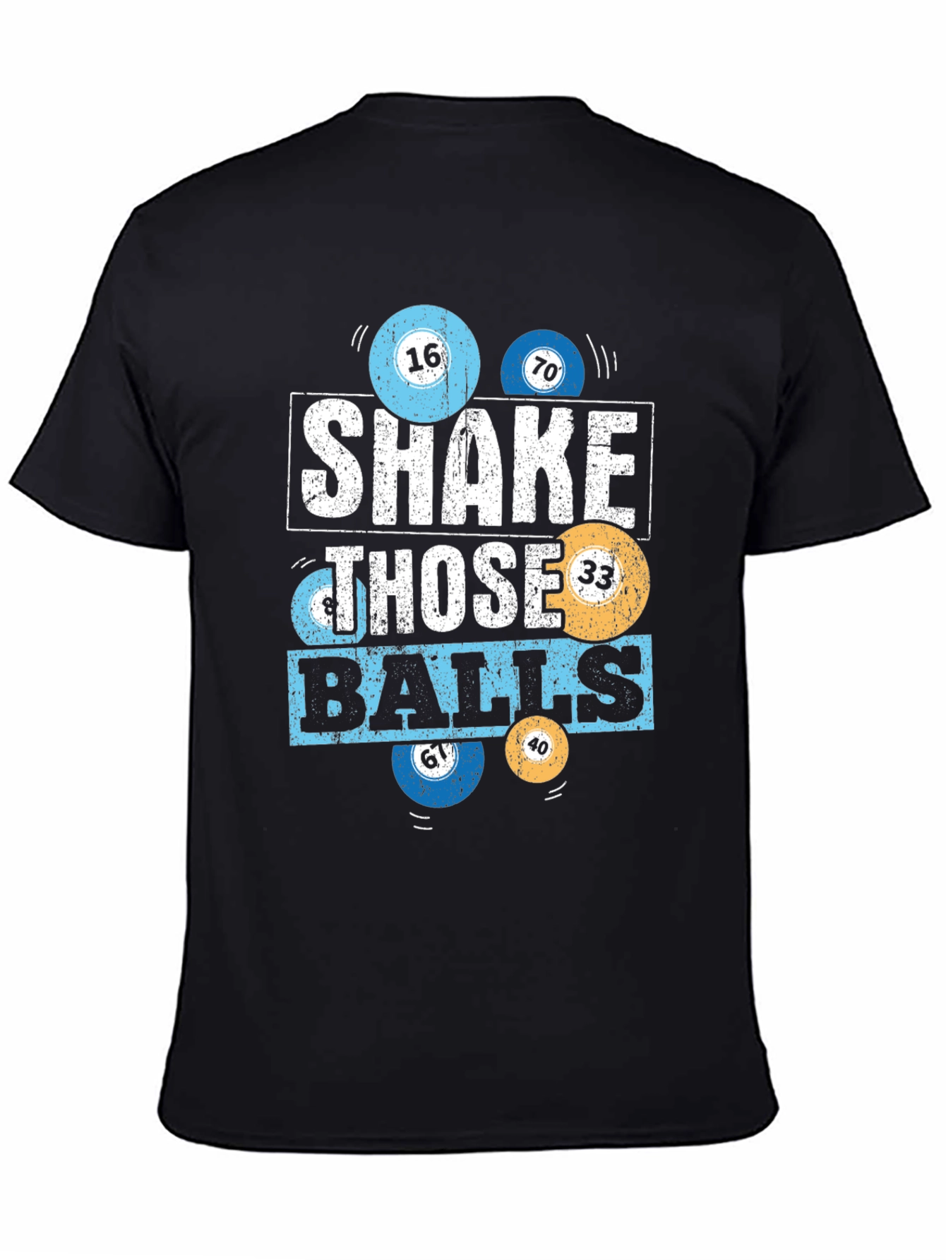 Shake Those Balls T-Shirt - Novelty Billiards Tee