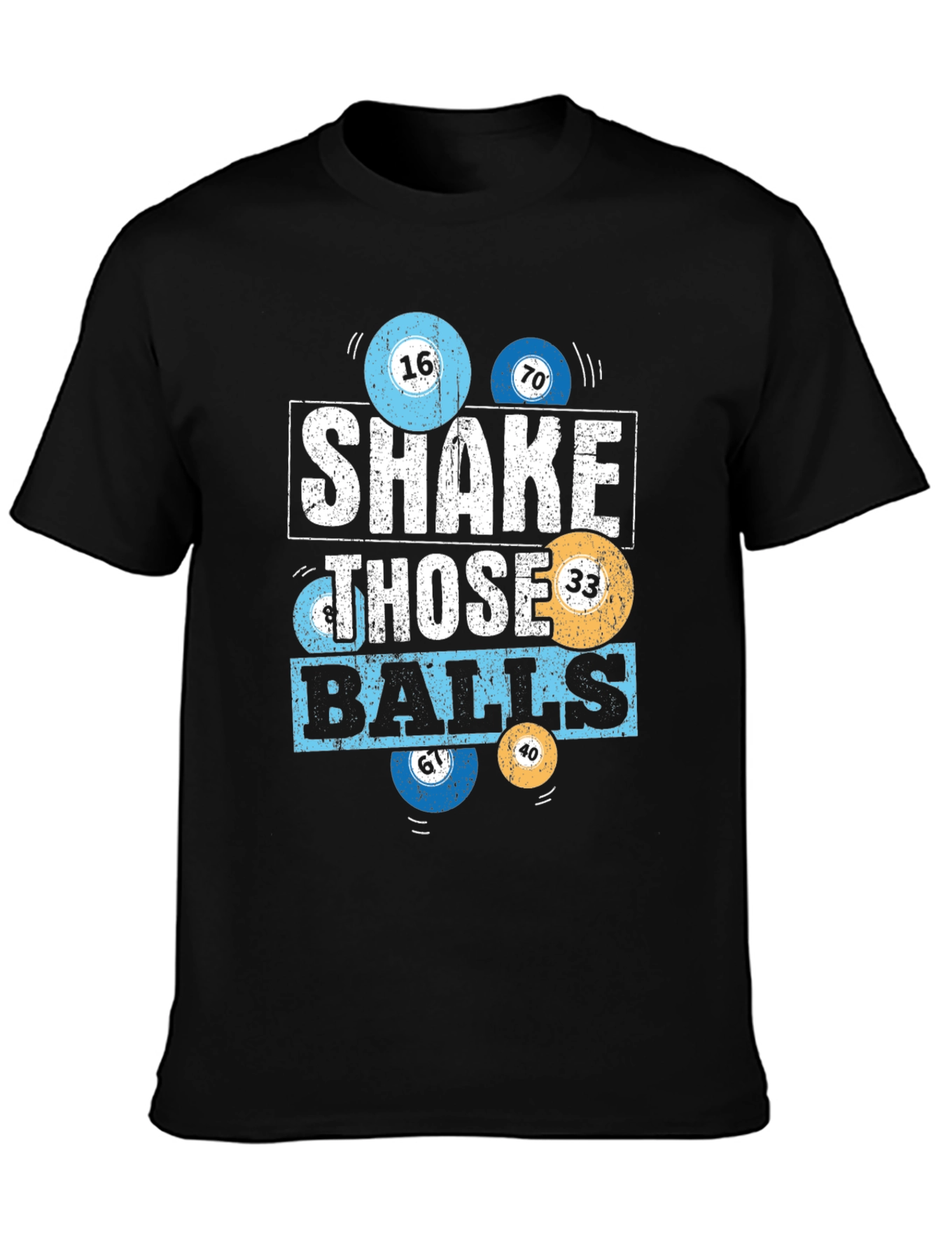 Shake Those Balls T-Shirt - Novelty Billiards Tee