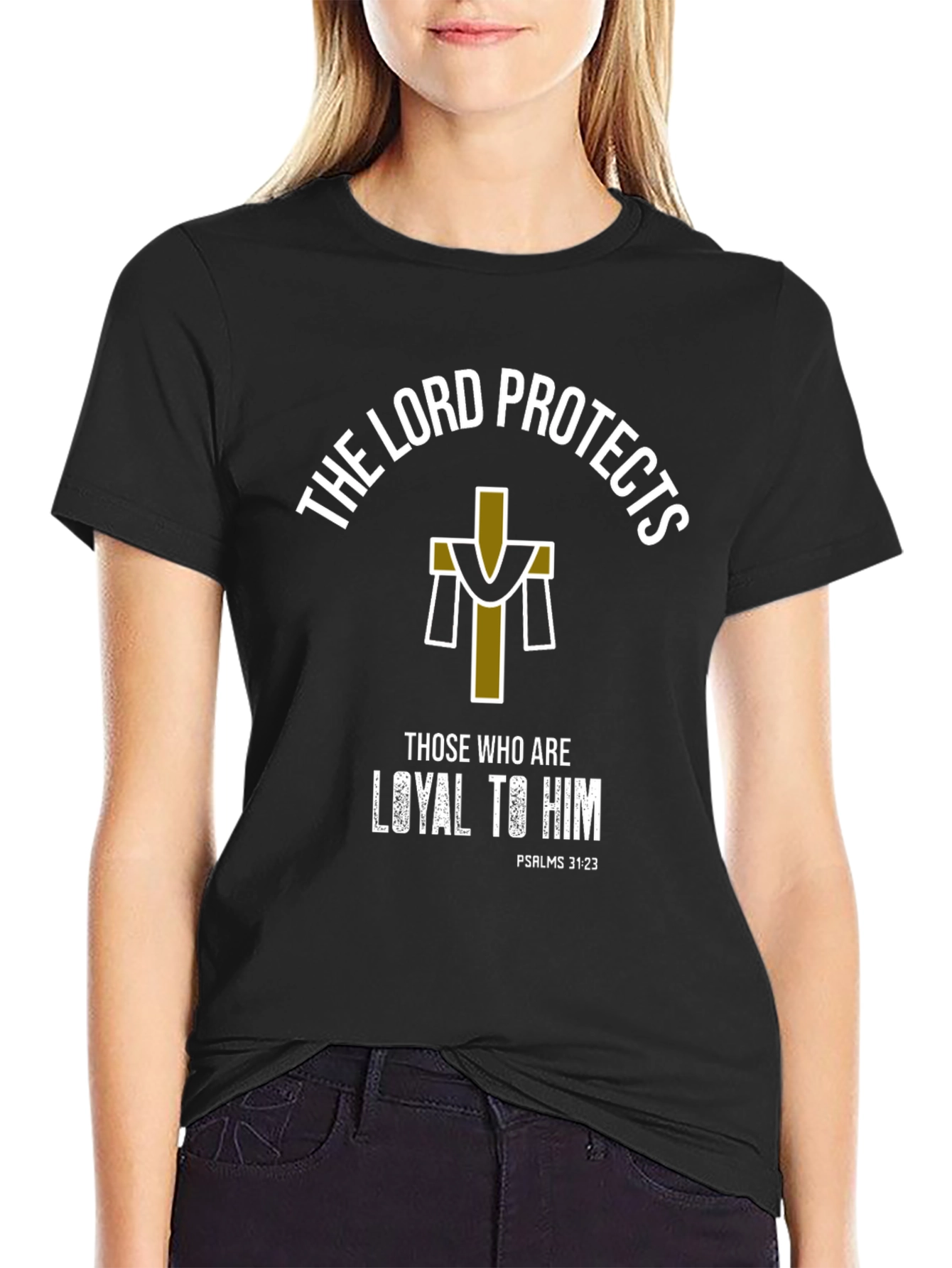 Faith-Inspired Tee: The Lord Protects Graphic T-Shirt
