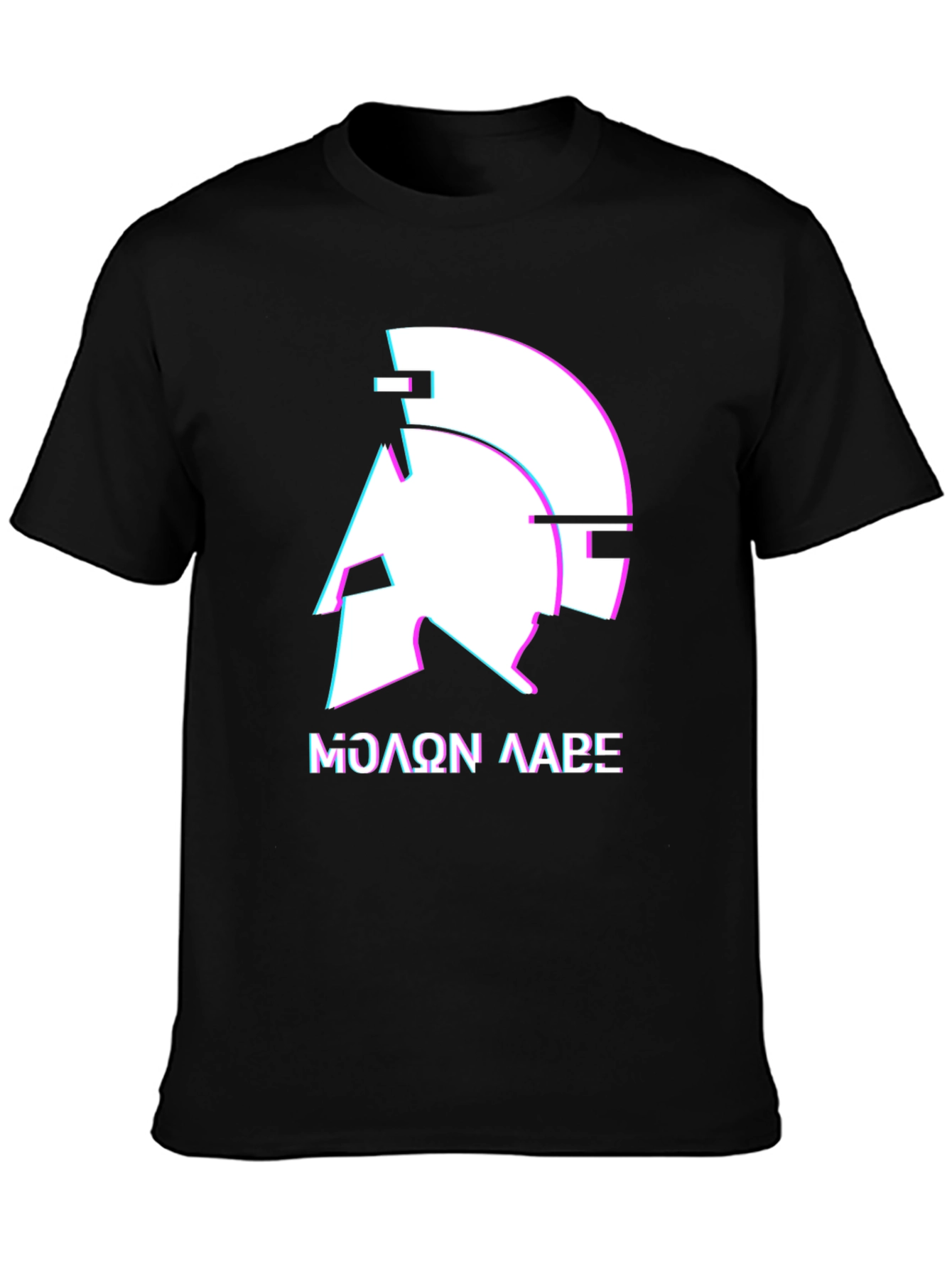 Molon Labe Spartan Helmet Graphic Tee