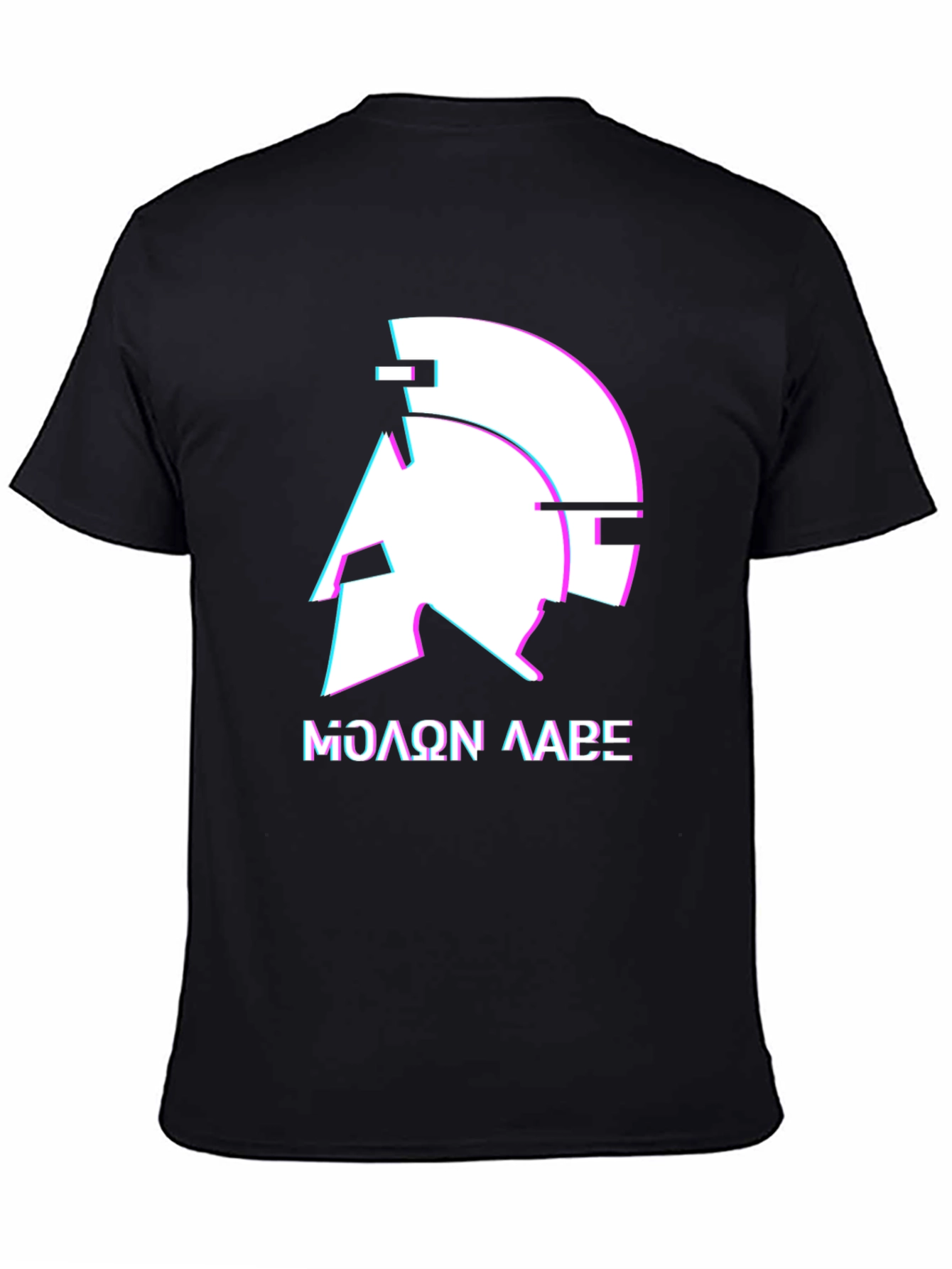 Molon Labe Spartan Helmet Graphic Tee