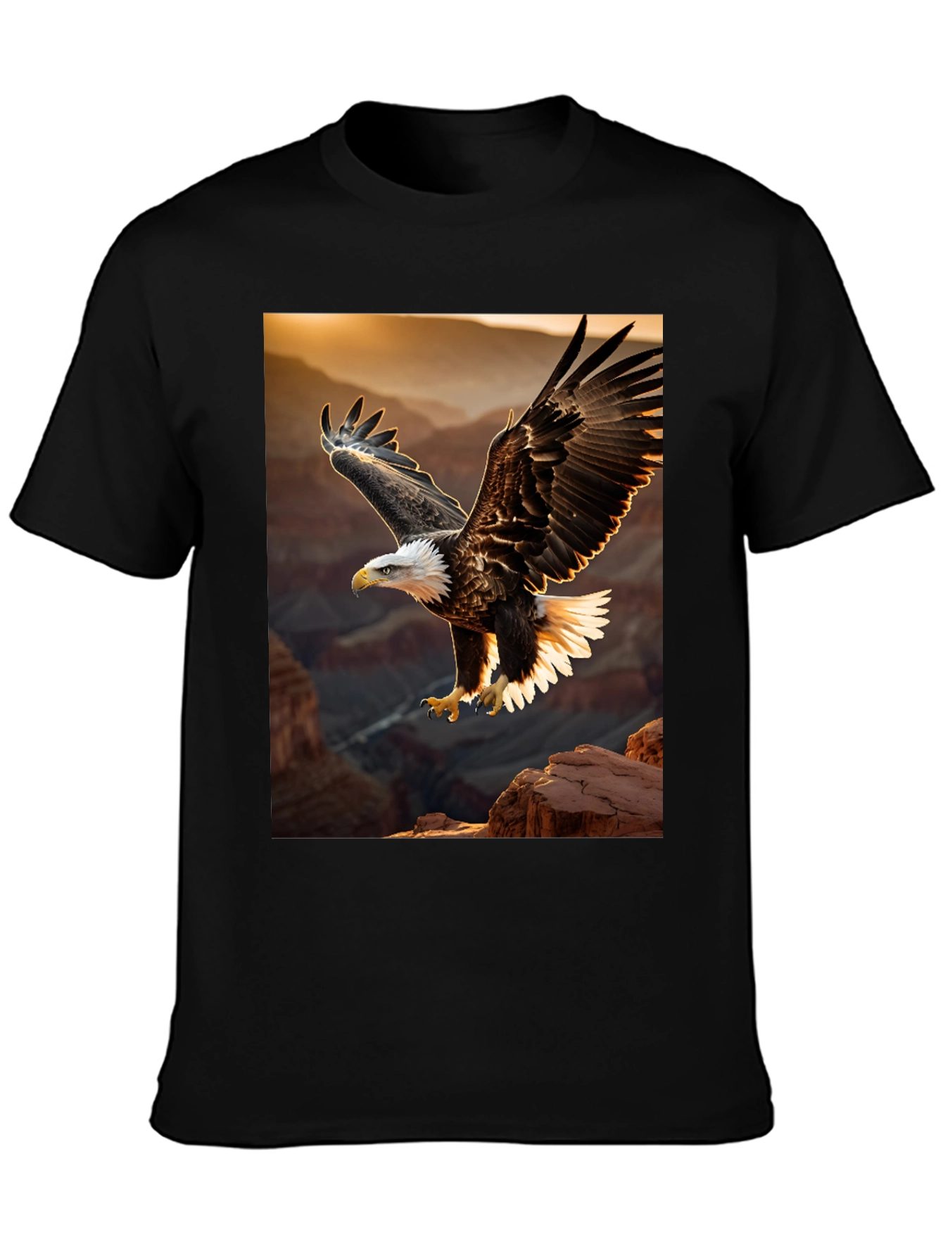 Eagle Graphic Tee - Patriotic Bird Design