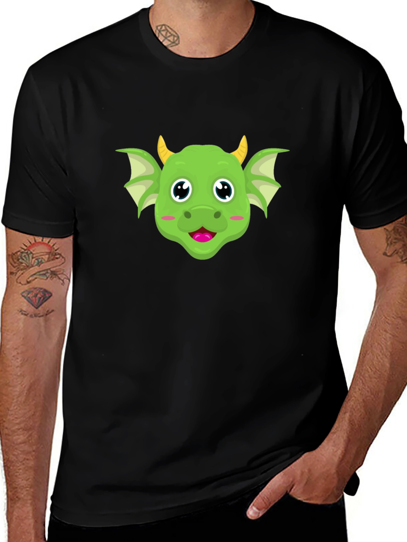 Cute Dragon Cartoon Graphic Tee
