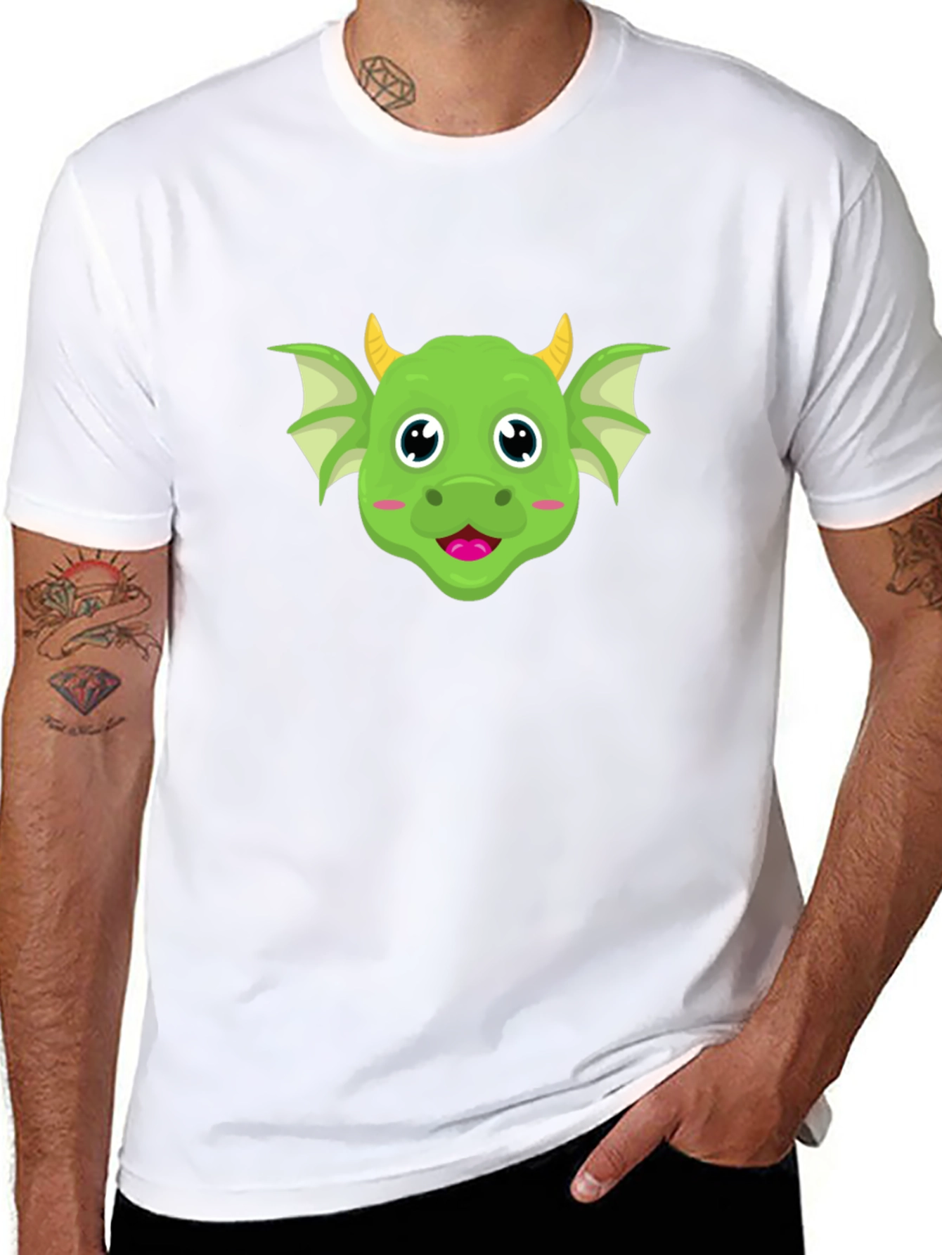 Cute Dragon Cartoon Graphic Tee