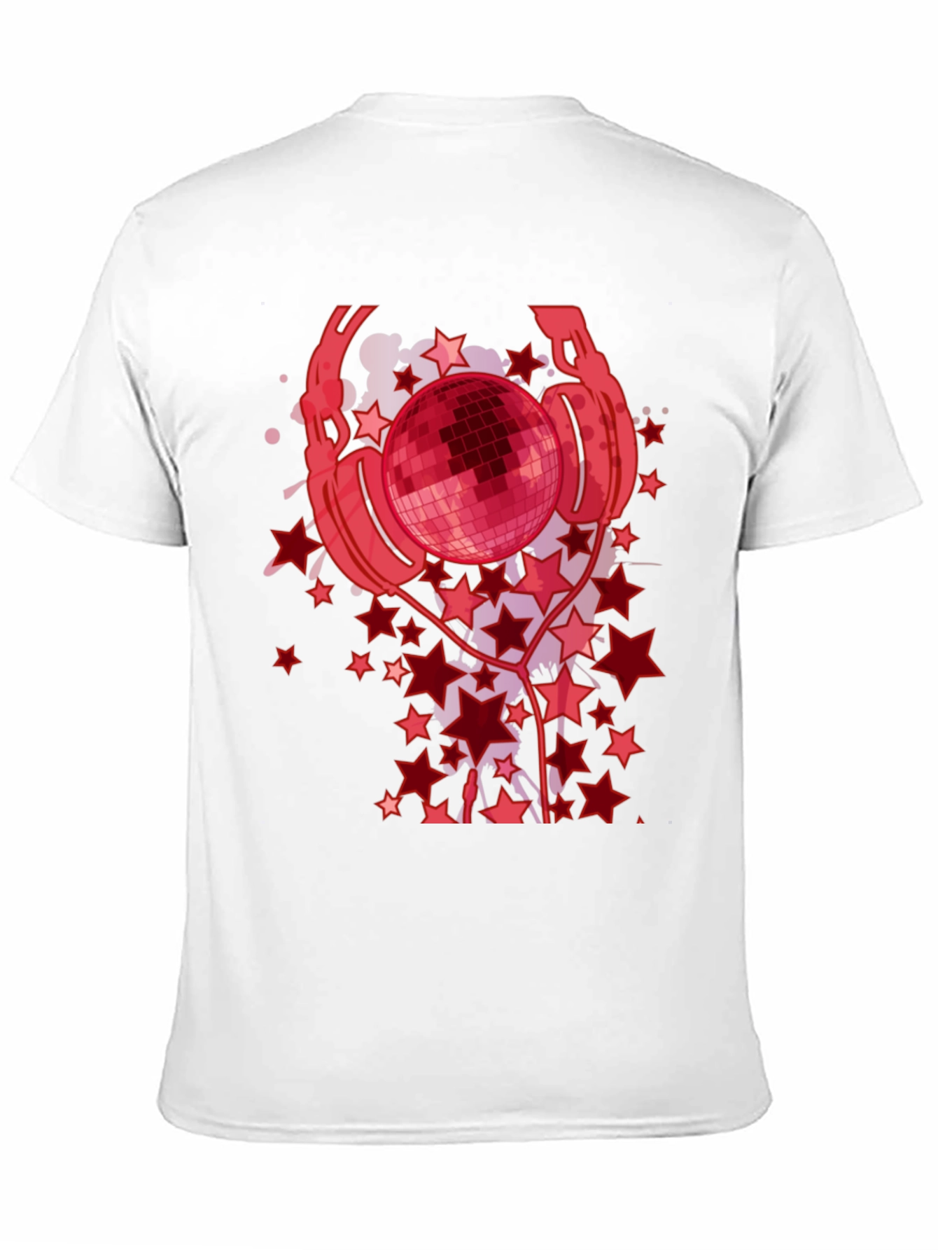 Disco Ball Headphones Graphic Tee - Black