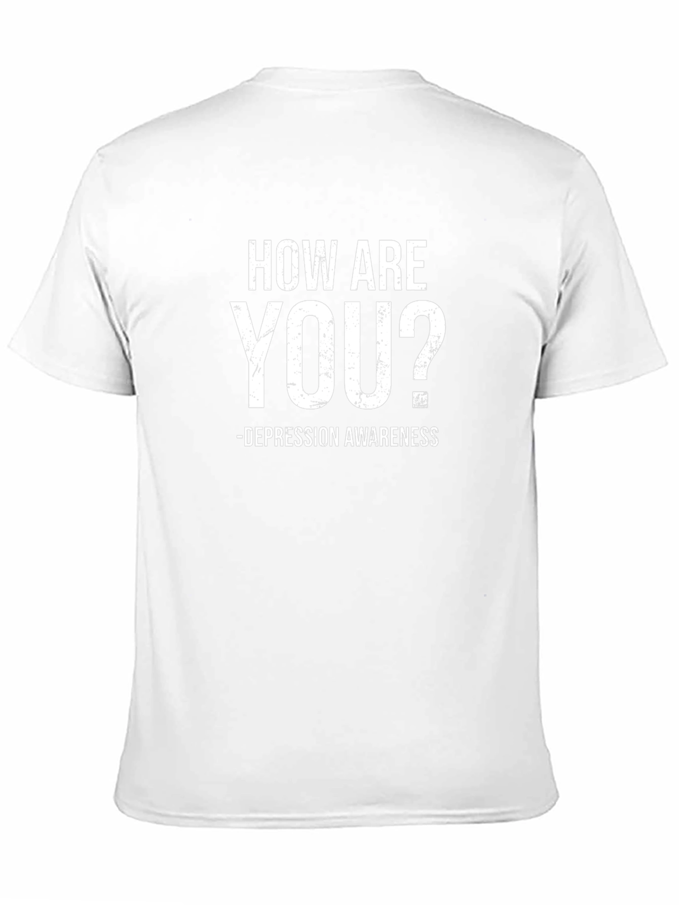 How Are You? Depression Awareness Black T-Shirt