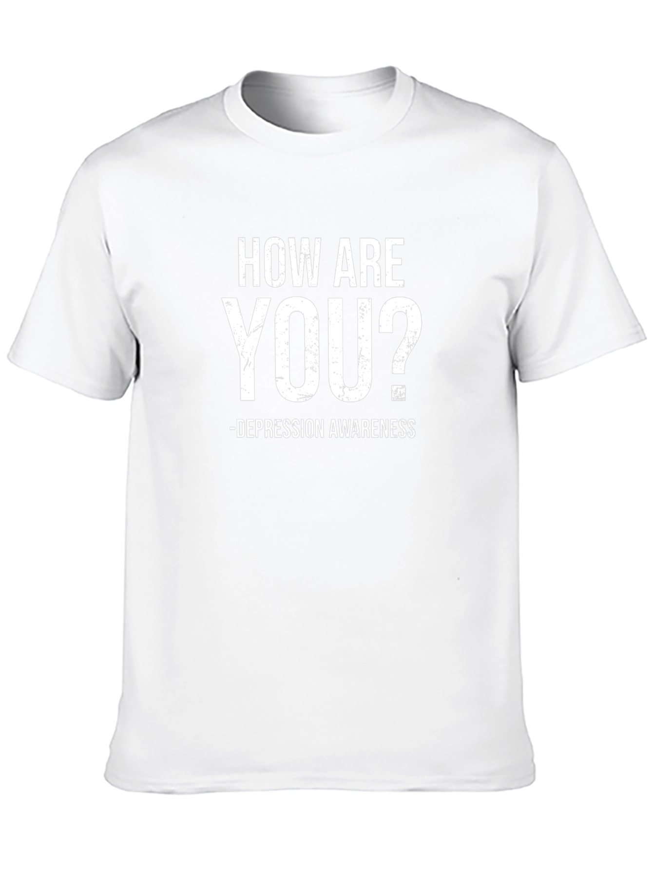 How Are You? Depression Awareness Black T-Shirt