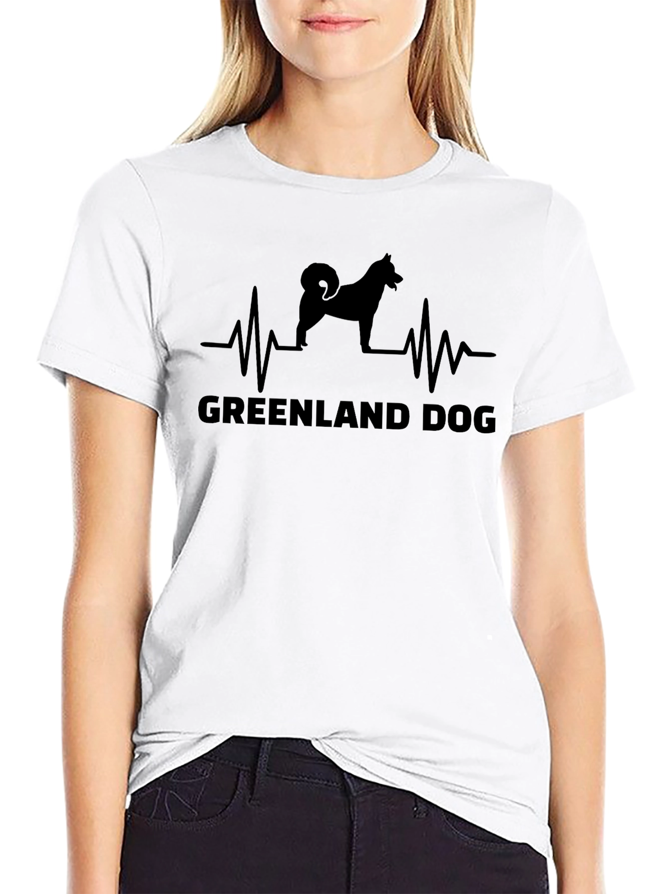 Greenland Dog Heartbeat T-Shirt