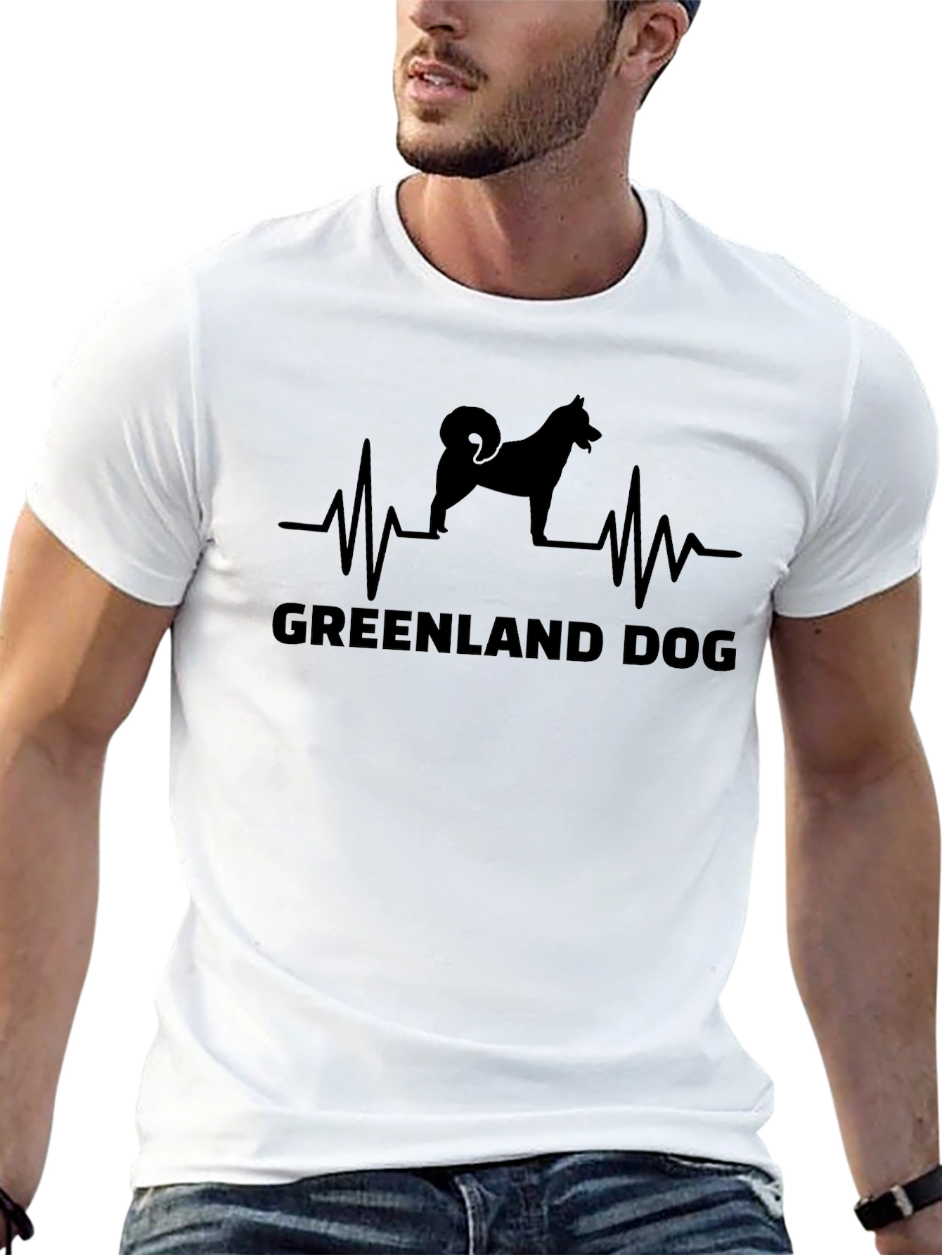 Greenland Dog Heartbeat T-Shirt