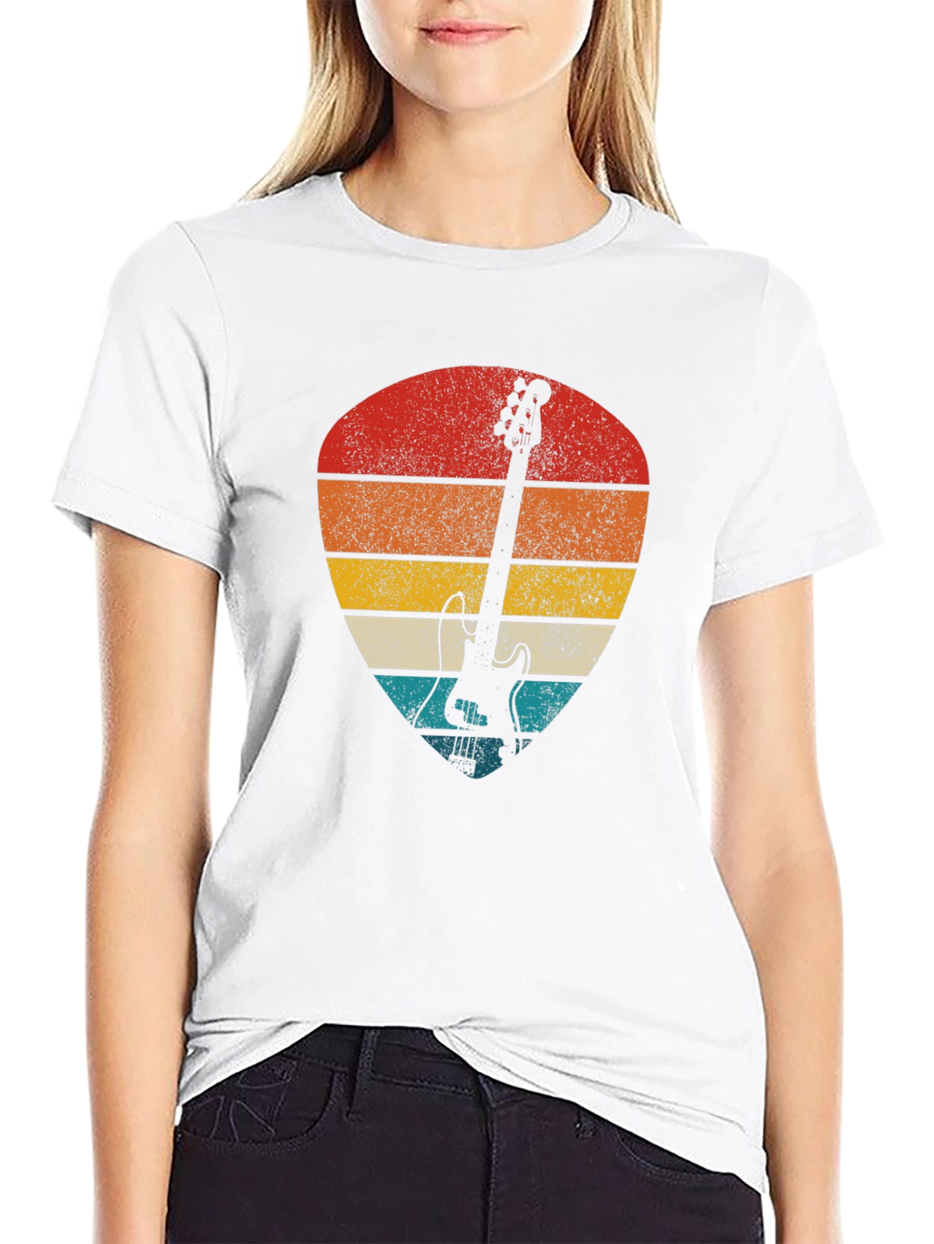 Retro Guitar Pick T-Shirt