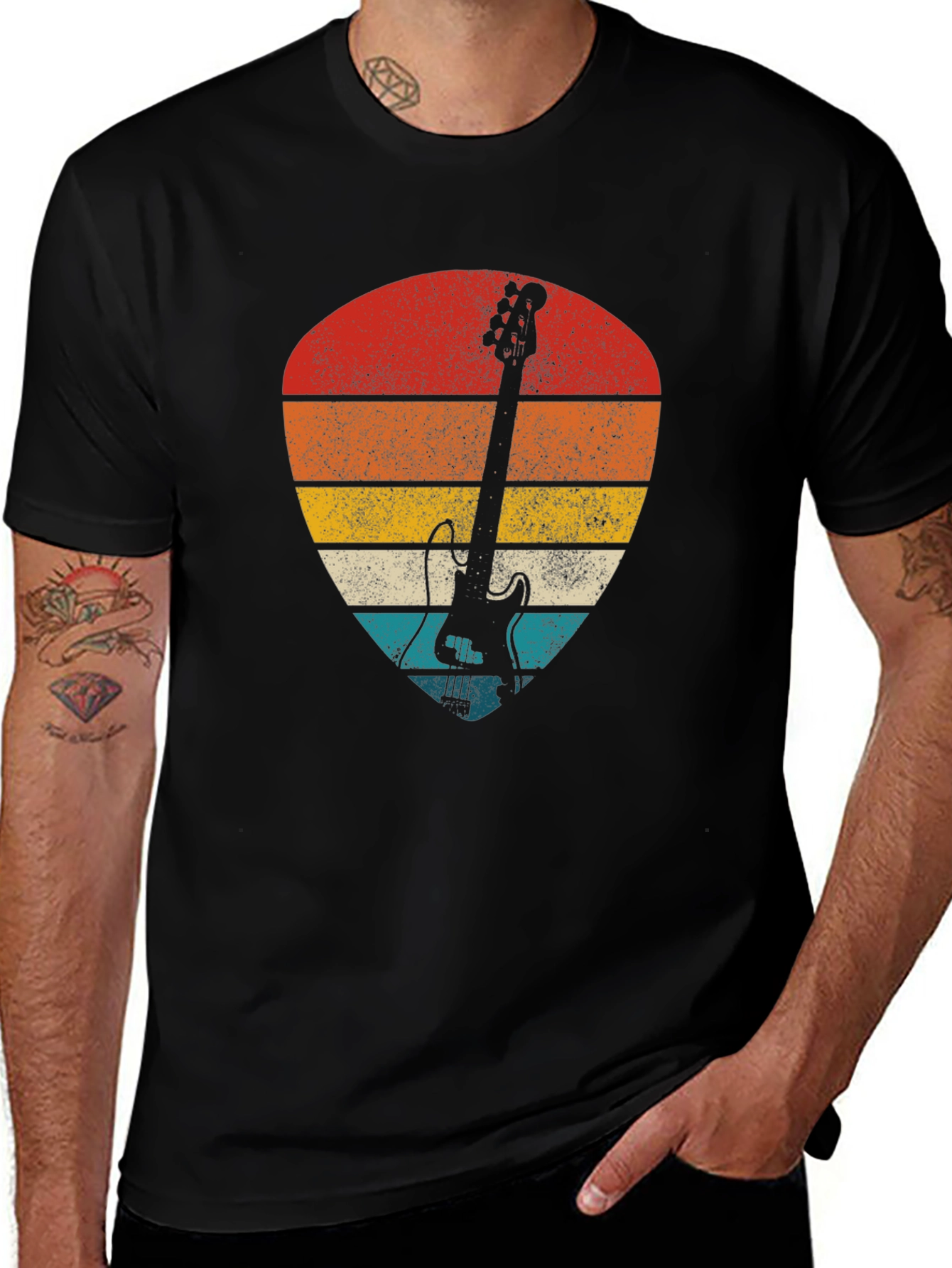 Retro Guitar Pick T-Shirt