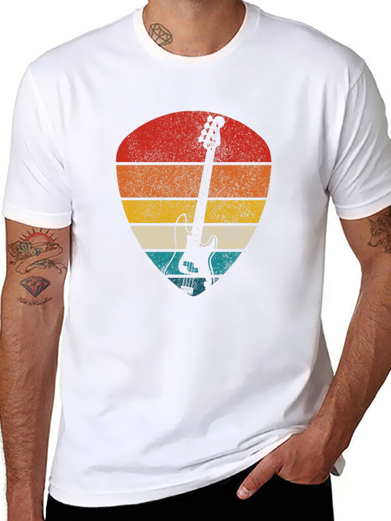 Retro Guitar Pick T-Shirt