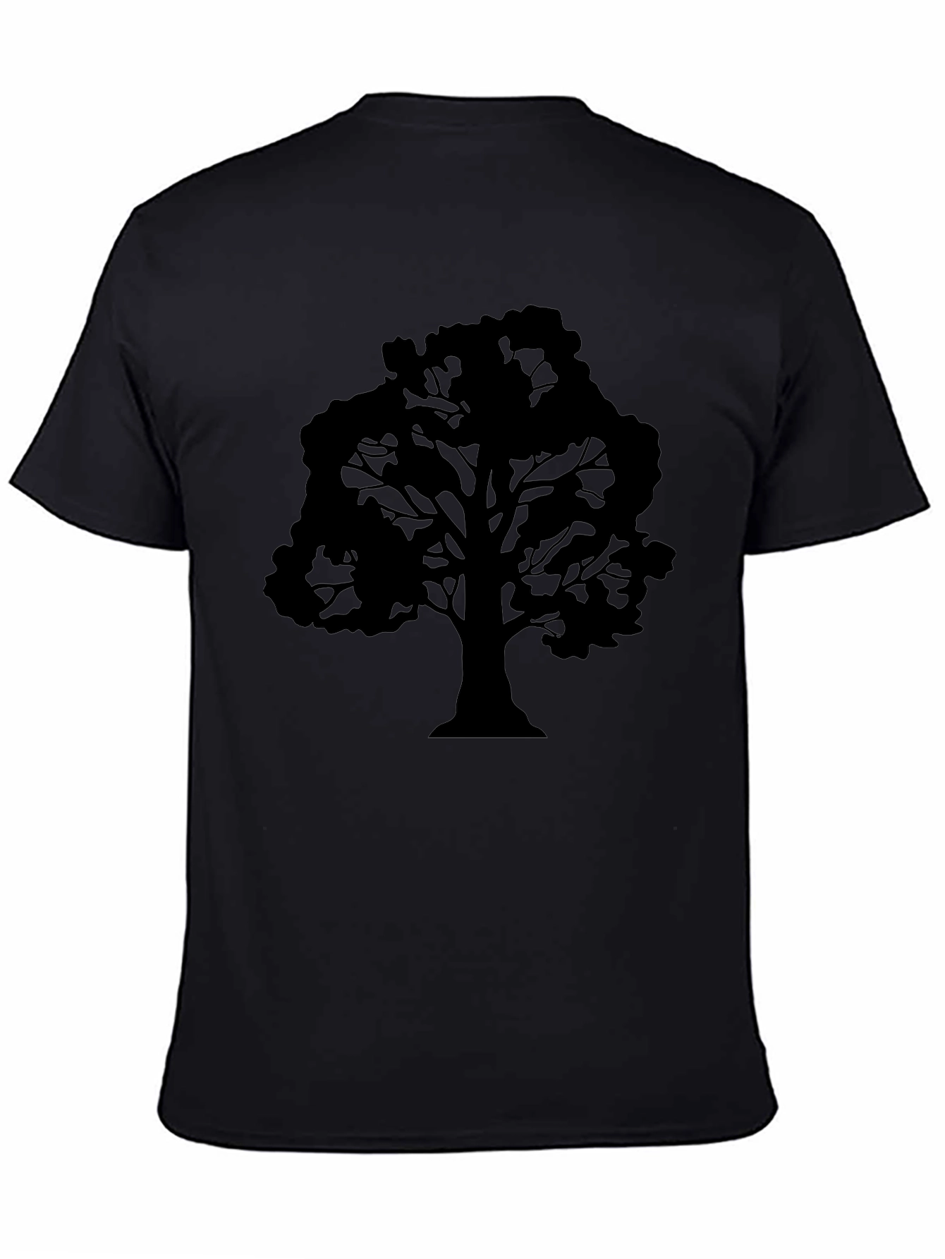 Black Tree Graphic Tee - Stylish Nature Inspired Design