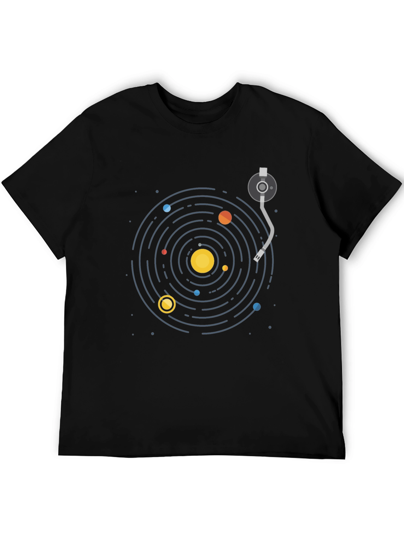 Cosmic Turntable T-Shirt - Black