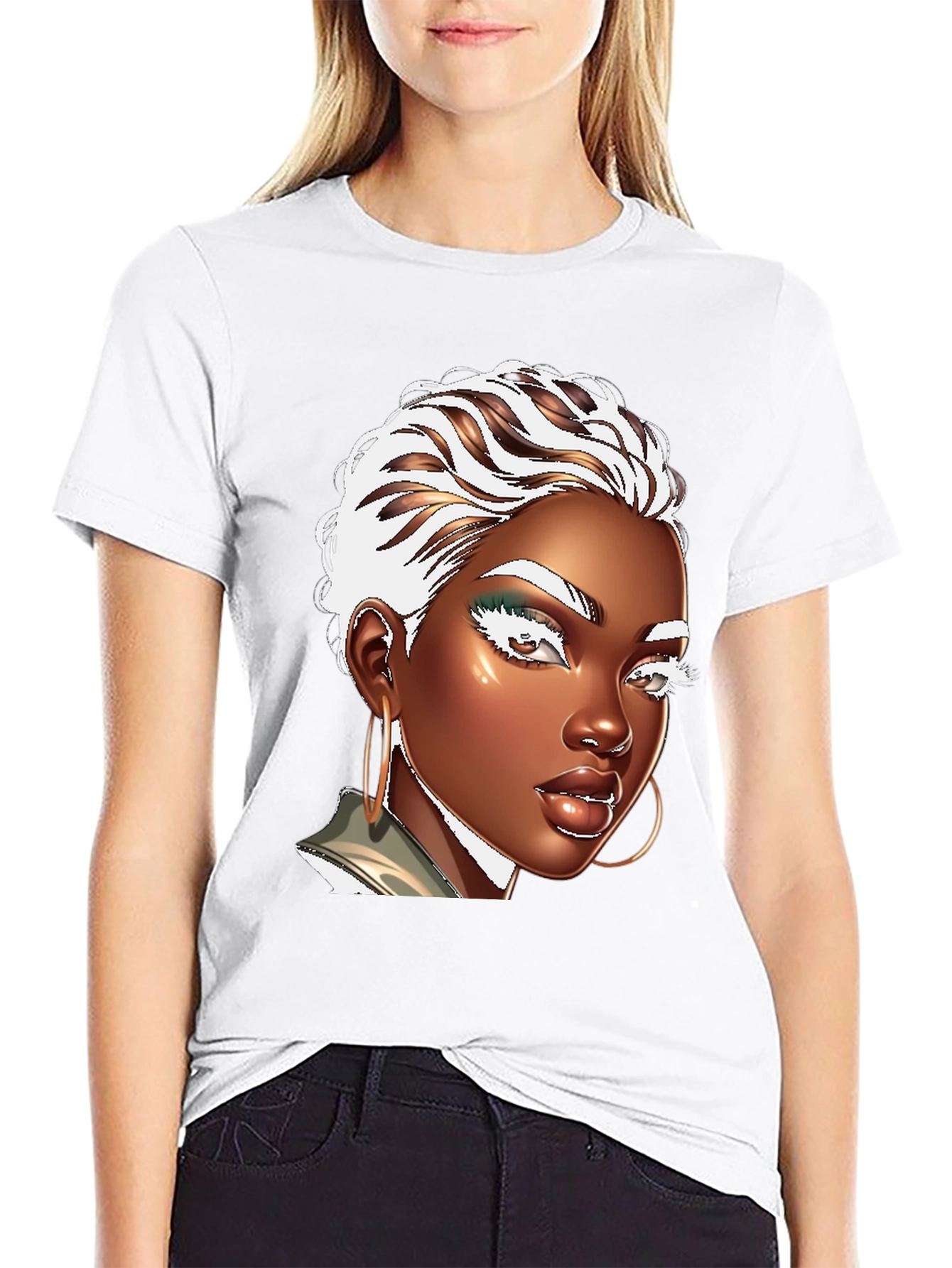 Stylish Graphic Tee - Womens Portrait