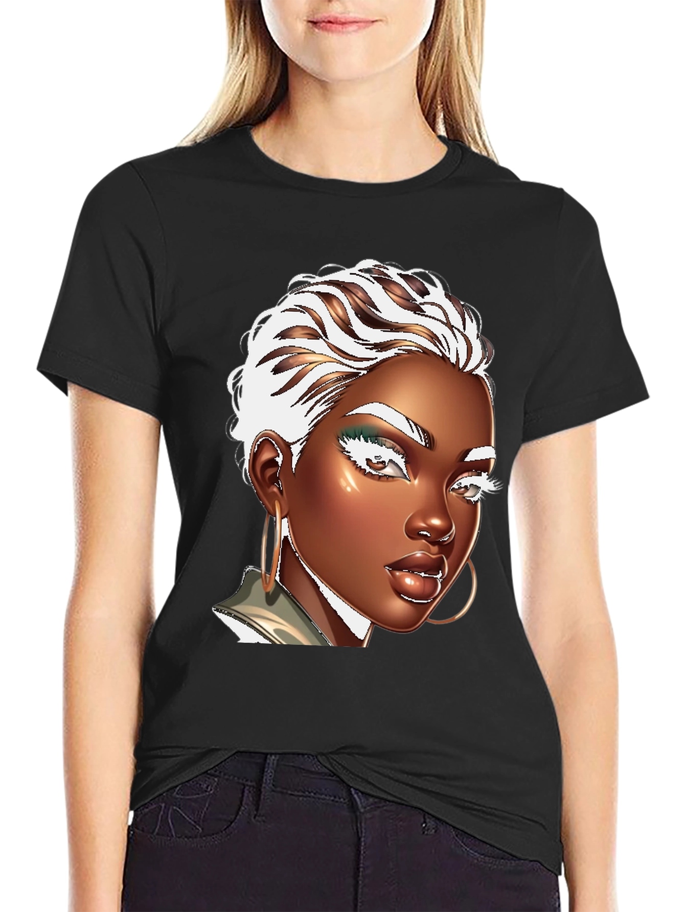 Stylish Graphic Tee - Womens Portrait
