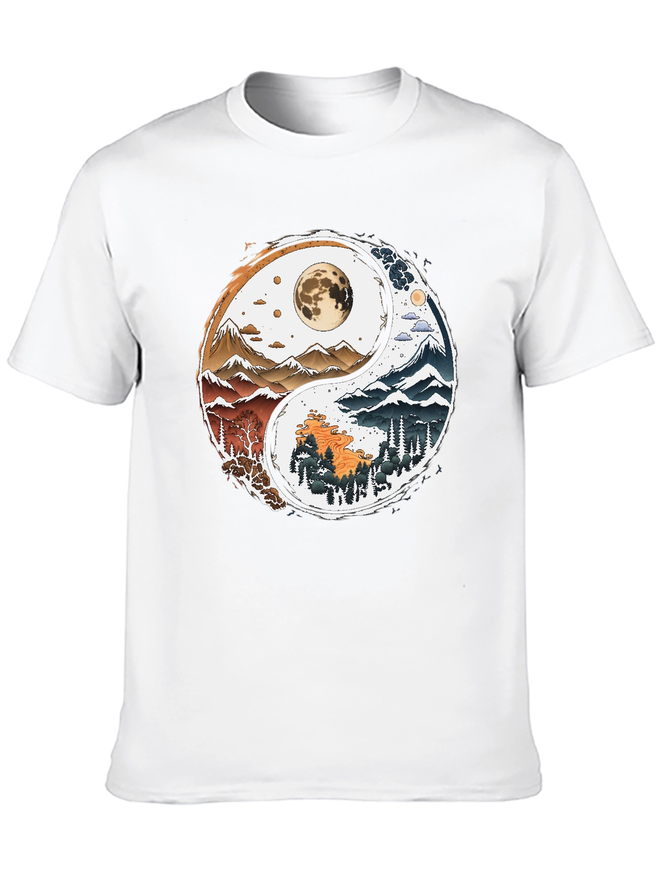 Yin Yang Nature T-Shirt - Balance Style