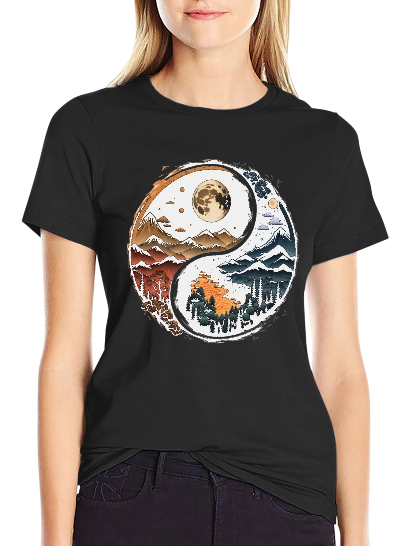 Yin Yang Nature T-Shirt - Balance Style