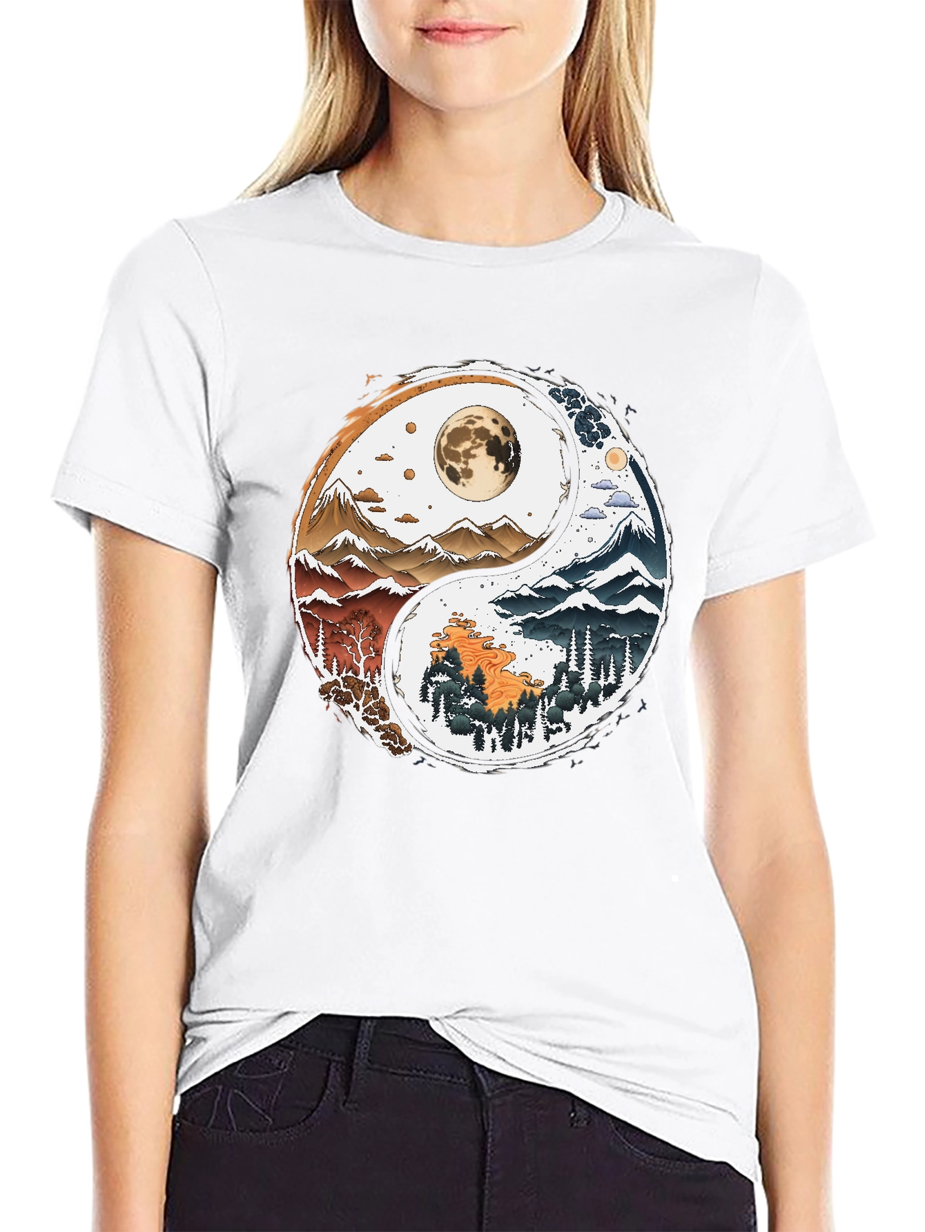 Yin Yang Nature T-Shirt - Balance Style
