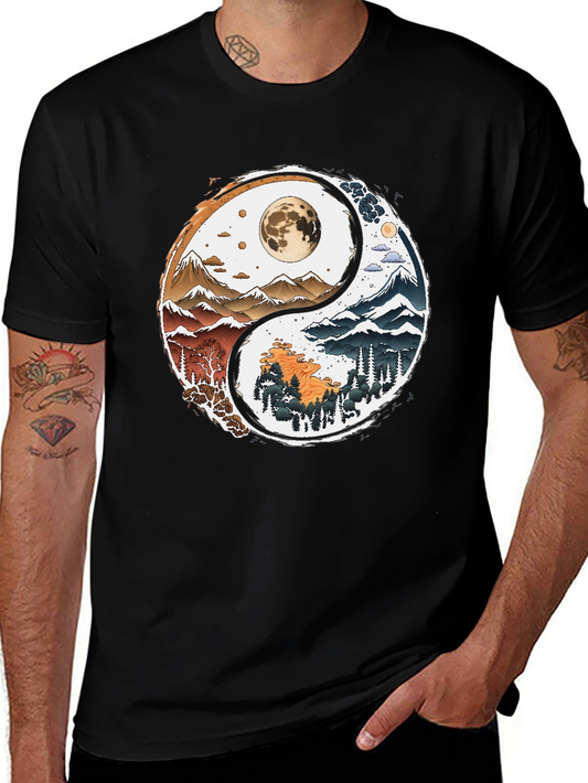 Yin Yang Nature T-Shirt - Balance Style
