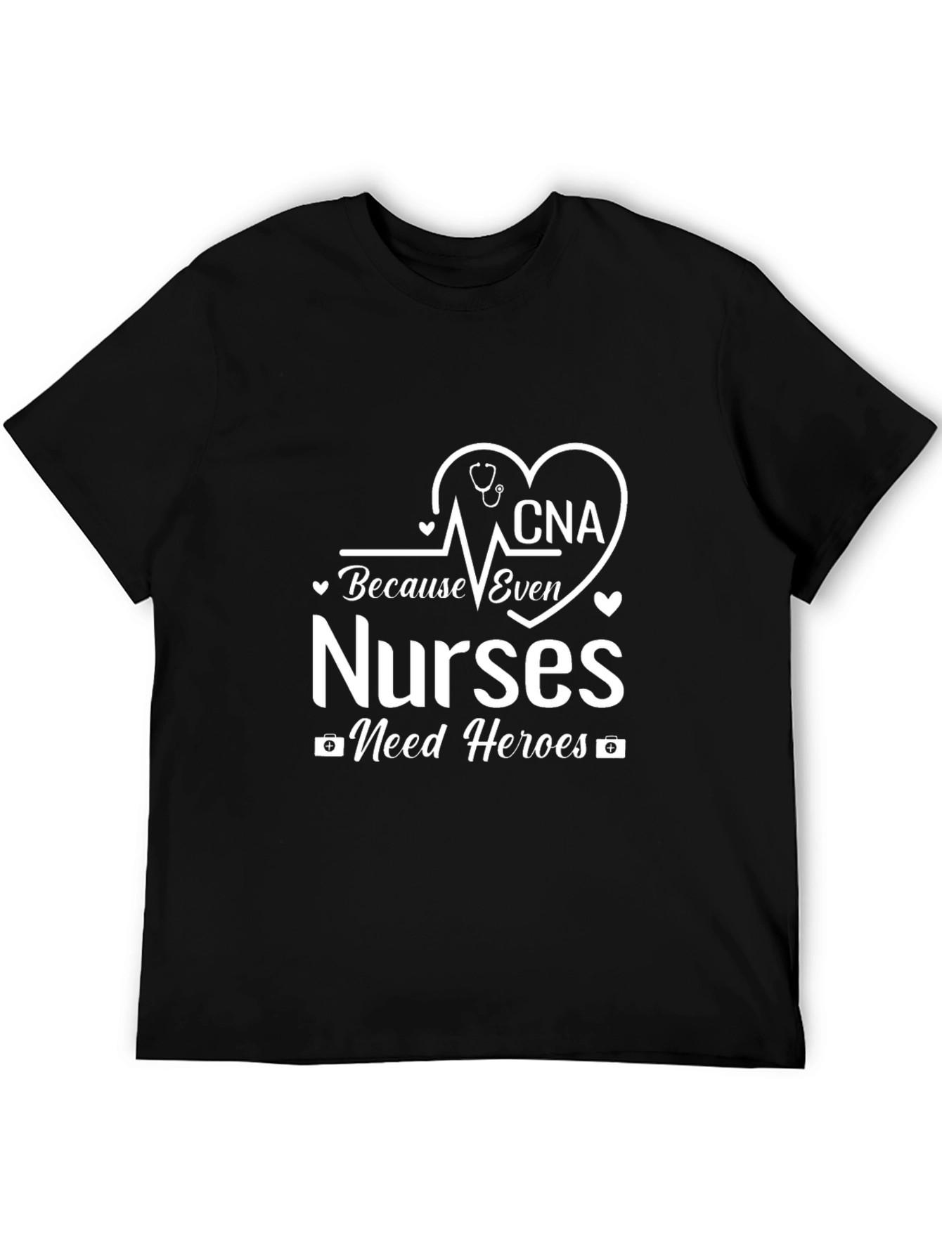 CNA Nurse Hero T-Shirt - Black