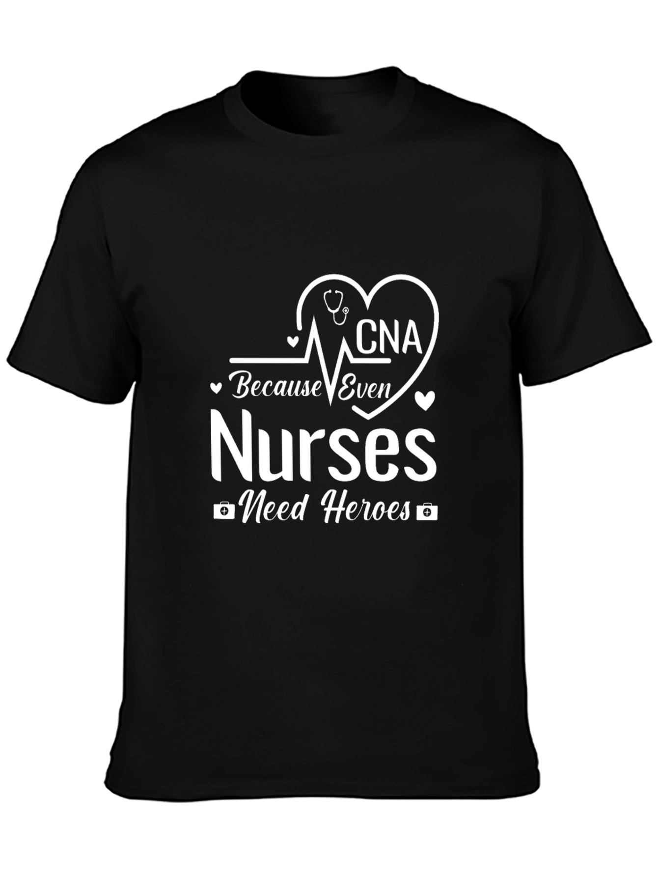 CNA Nurse Hero T-Shirt - Black