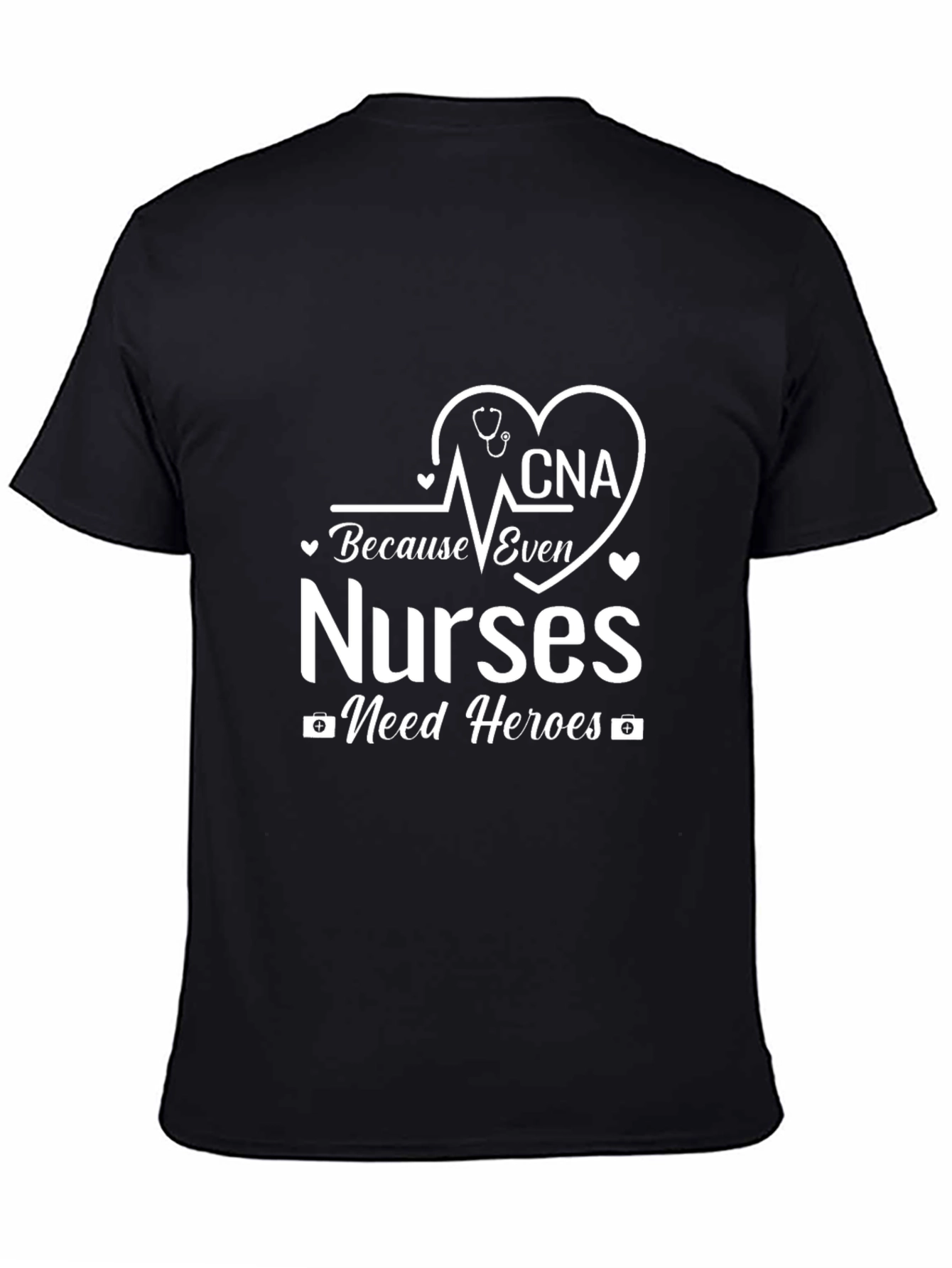 CNA Nurse Hero T-Shirt - Black