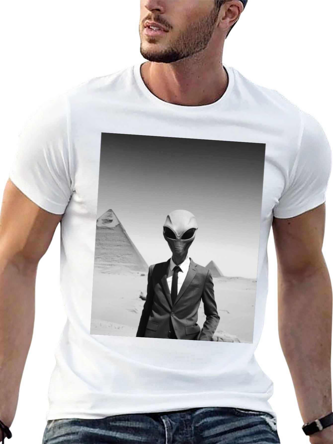 Alien Business Suit T-Shirt
