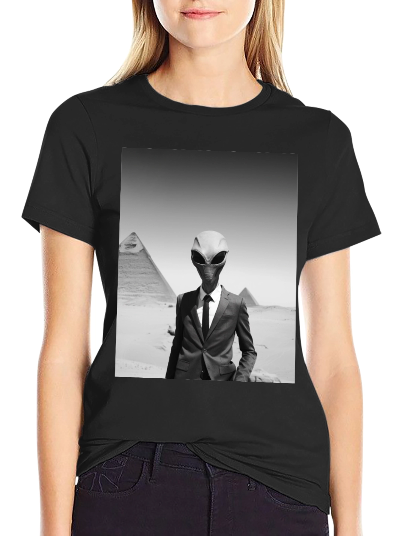 Alien Business Suit T-Shirt