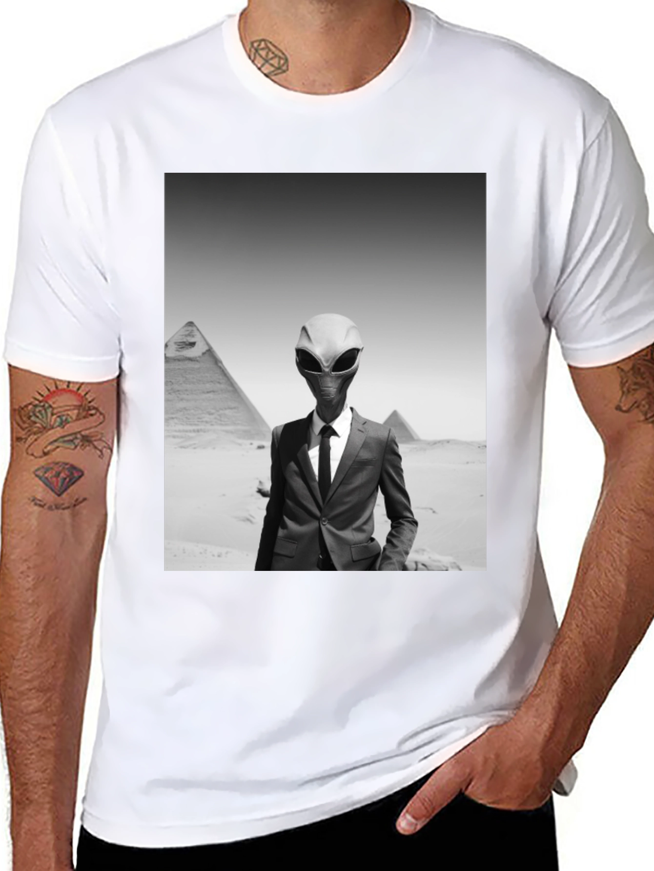 Alien Business Suit T-Shirt