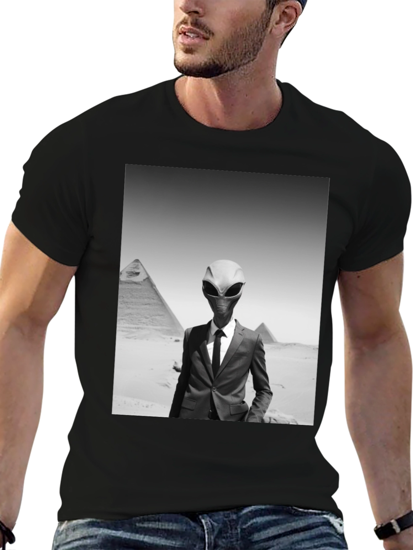 Alien Business Suit T-Shirt