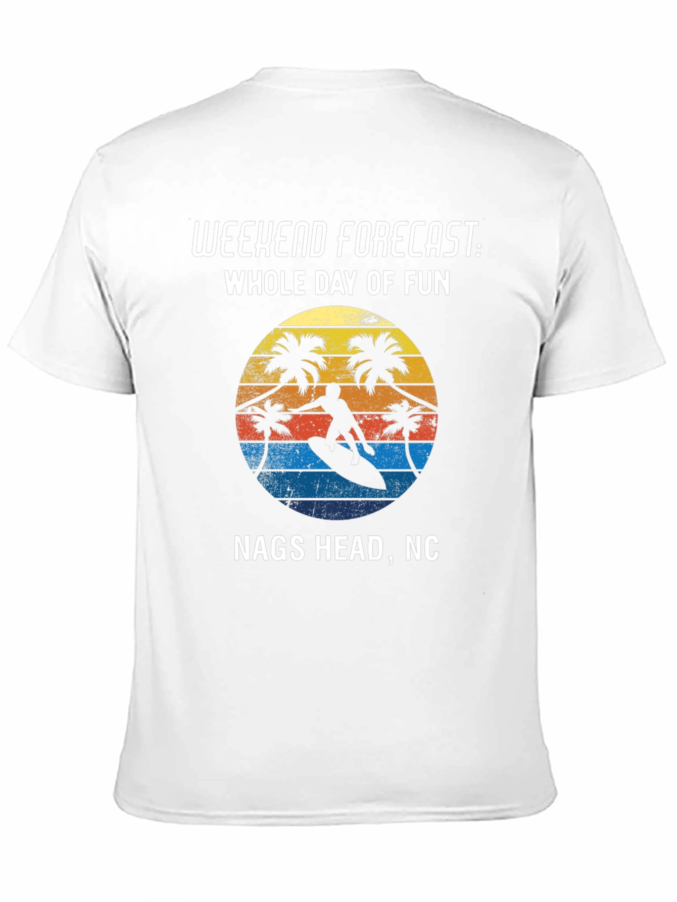 Nags Head NC Surfing T-Shirt: Weekend Forecast Fun
