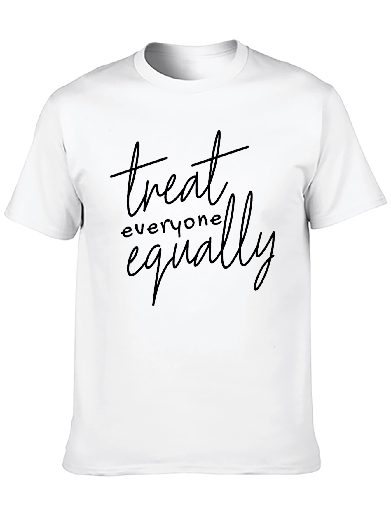 Treat Everyone Equally Black Graphic Tee