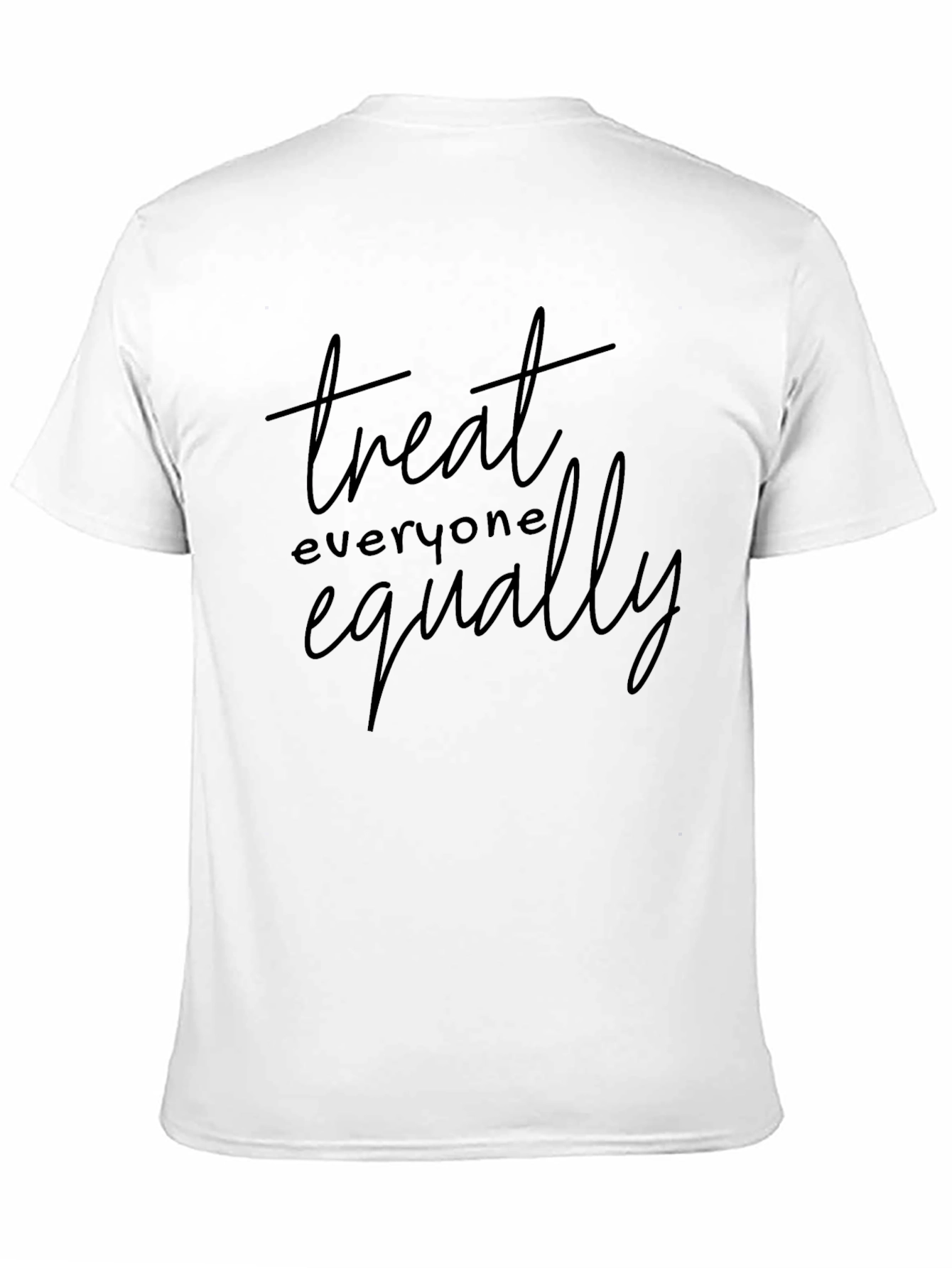 Treat Everyone Equally Black Graphic Tee