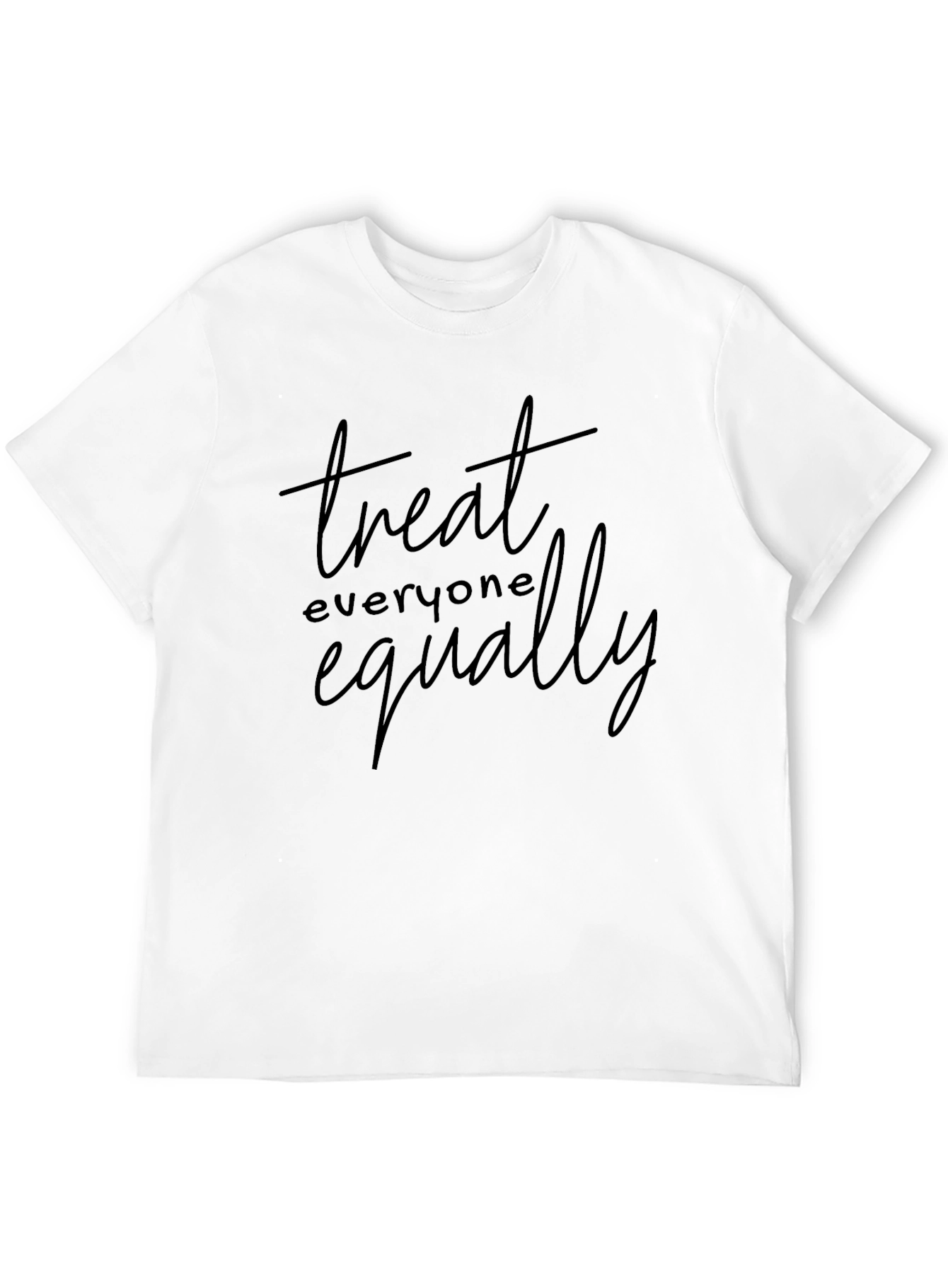 Treat Everyone Equally Black Graphic Tee