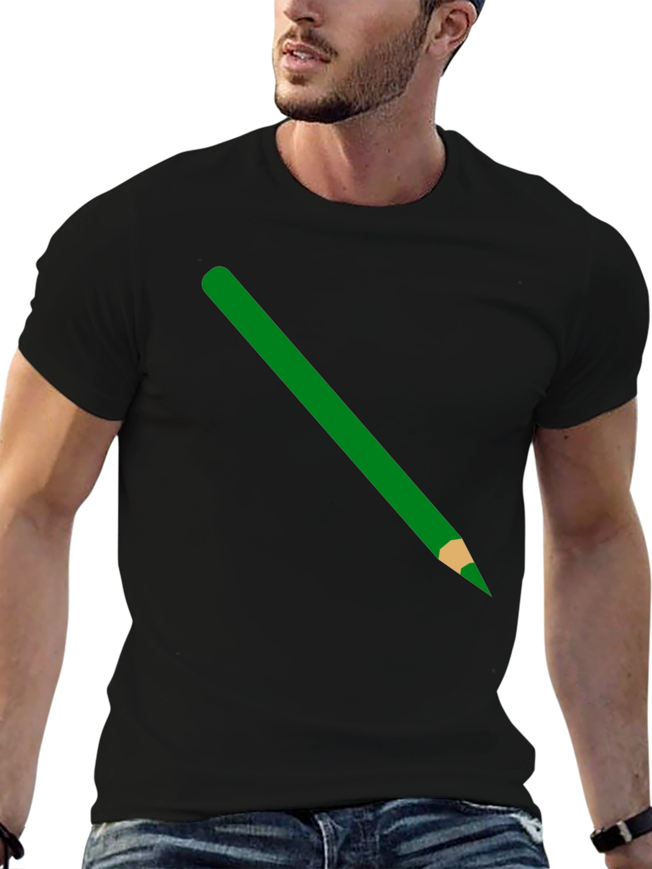 Pencil Graphic T-Shirt - Casual Style