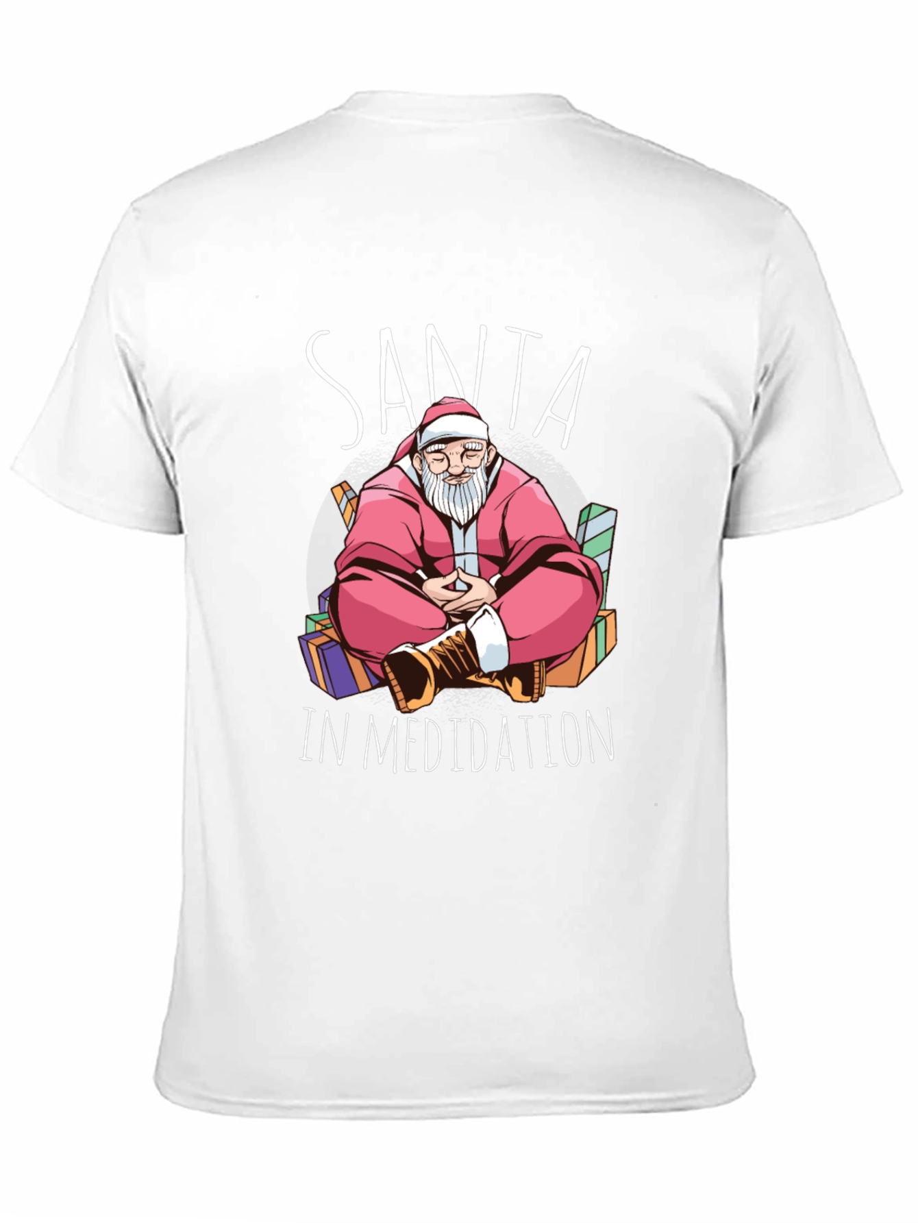 Santa in Meditation Graphic Tee - Holiday Zen