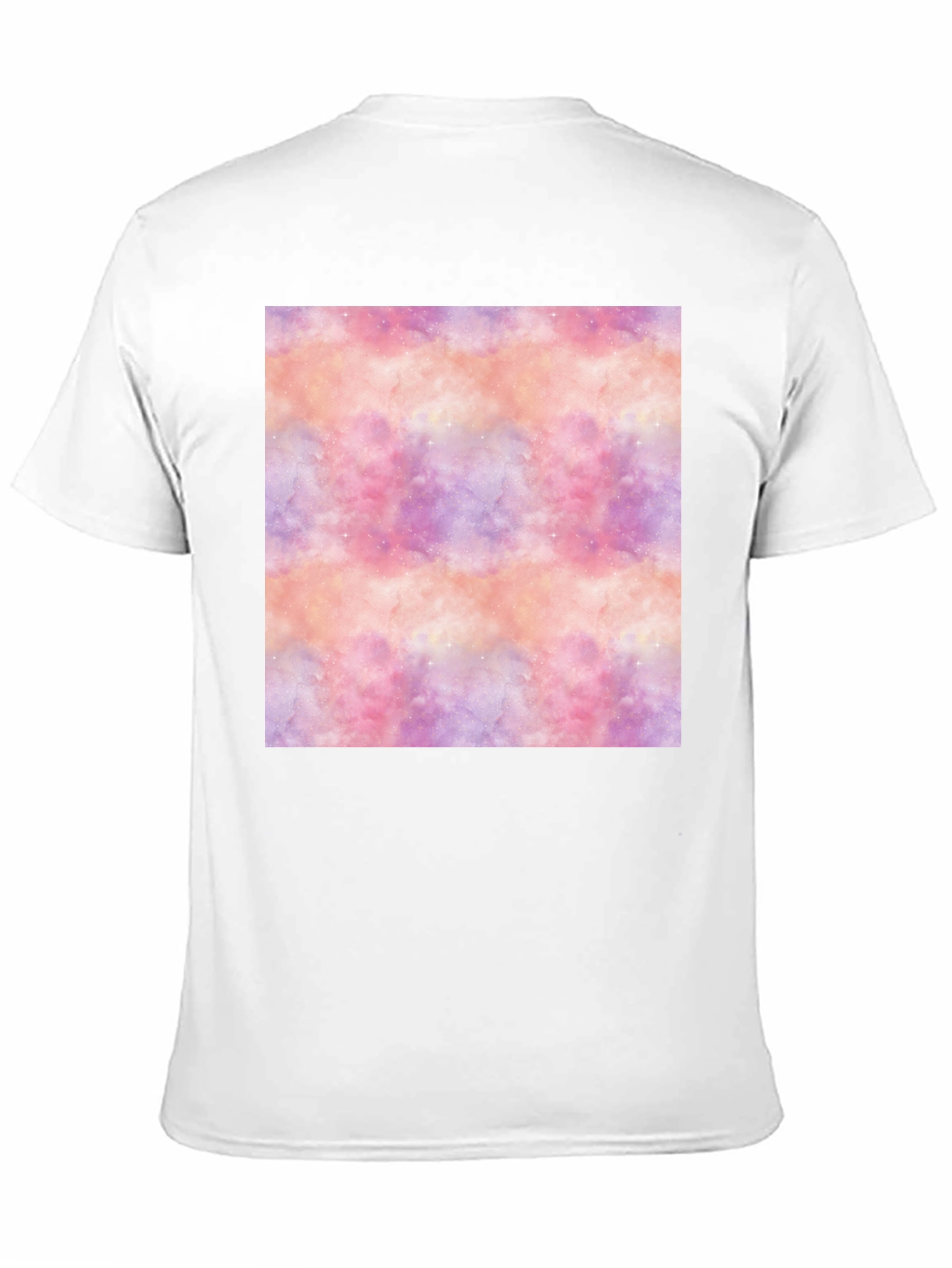 Nebula Print Black Tee - Stylish Galaxy Design