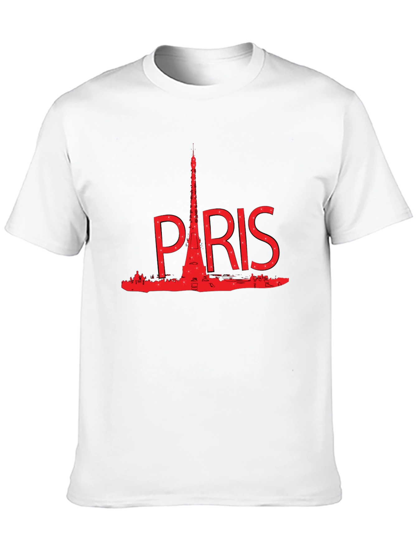 Paris Eiffel Tower Graphic T-Shirt - Black