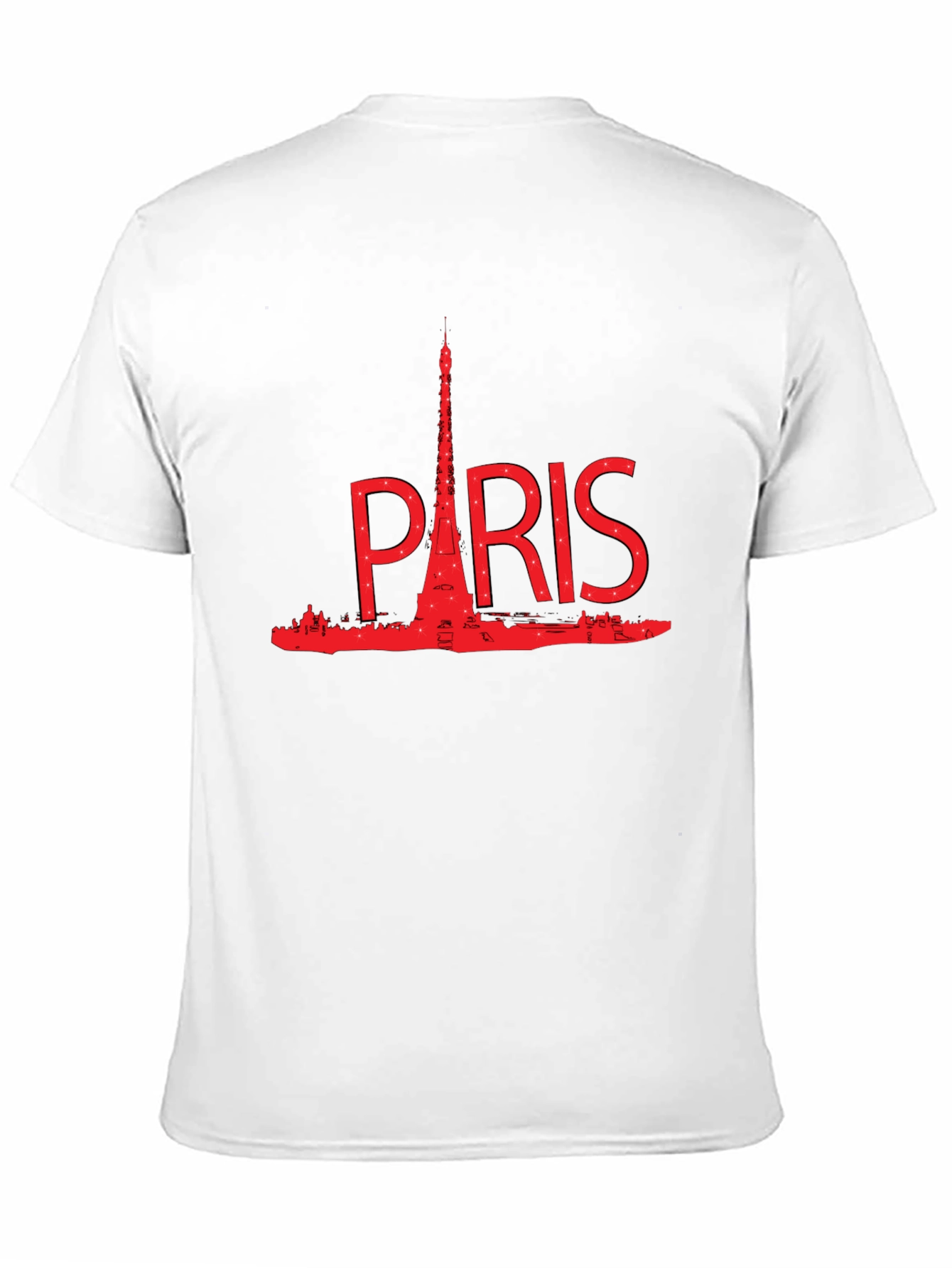 Paris Eiffel Tower Graphic T-Shirt - Black