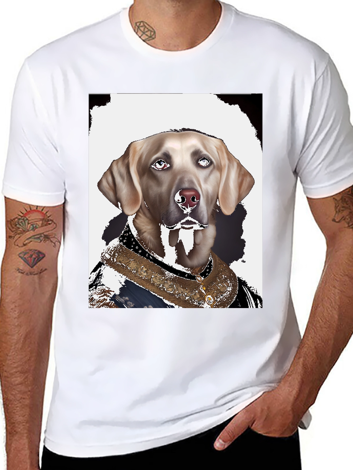 Regal Dog Graphic Tee - Canine Royalty