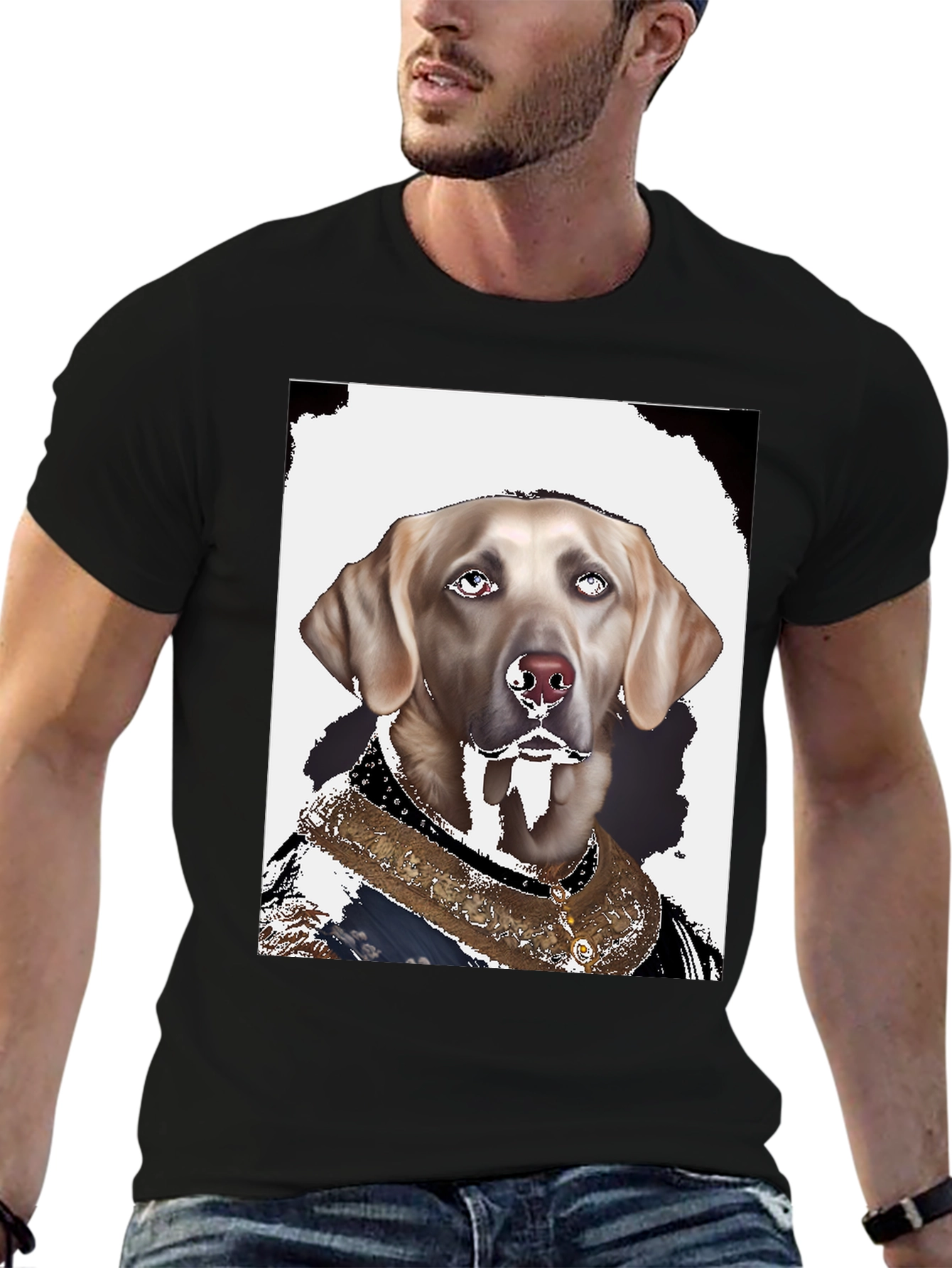 Regal Dog Graphic Tee - Canine Royalty