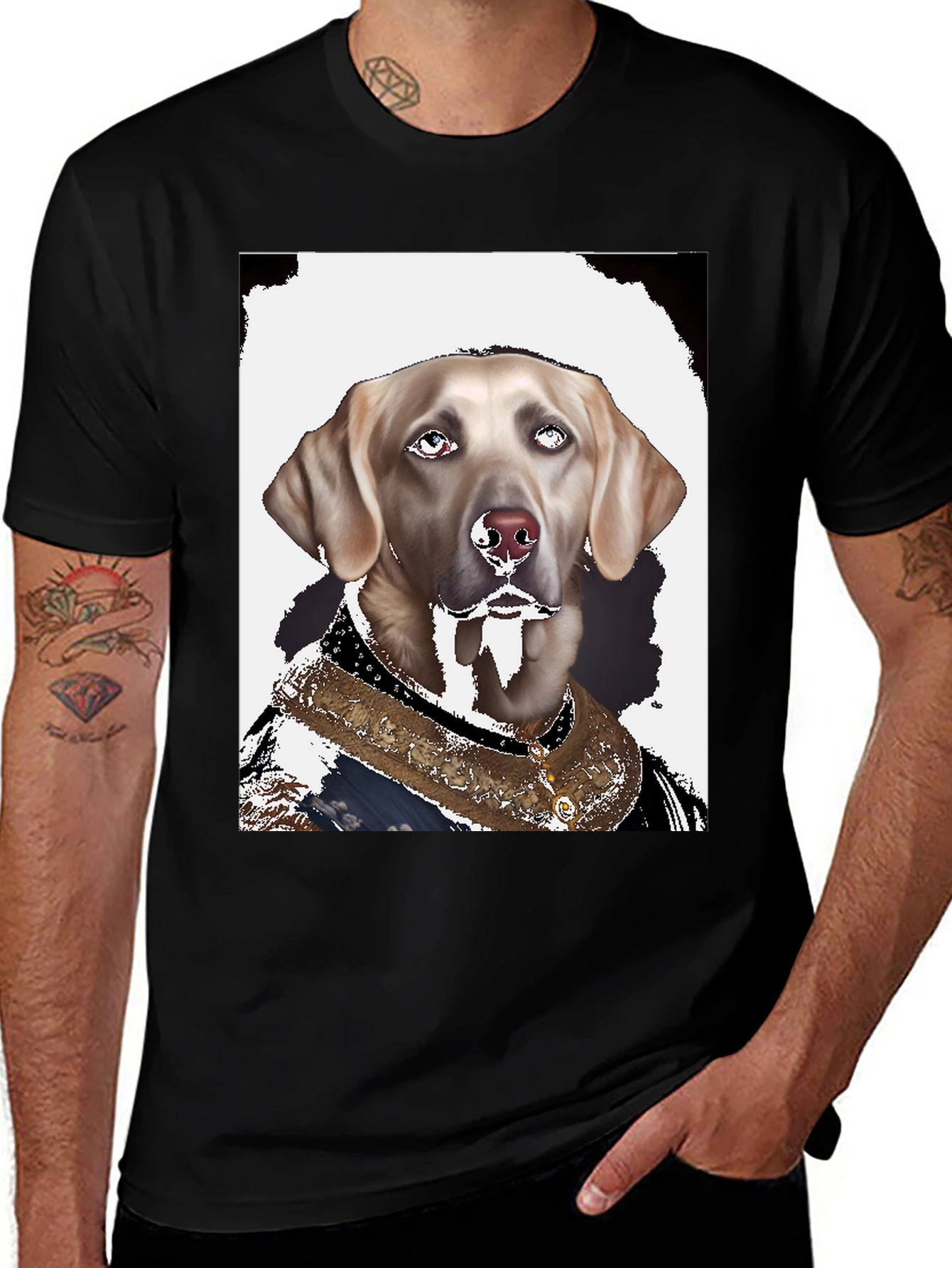 Regal Dog Graphic Tee - Canine Royalty