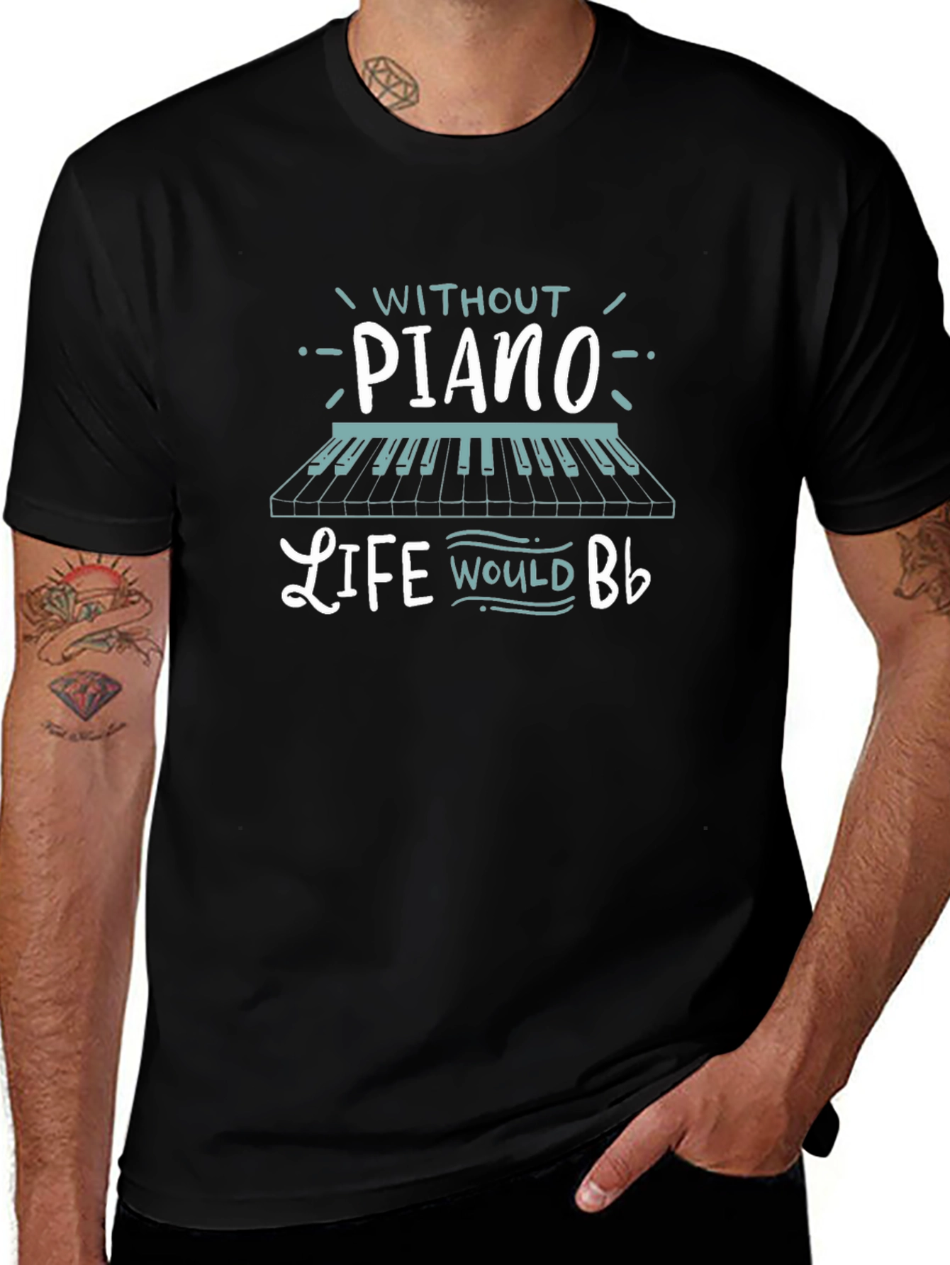 Piano Lovers T-Shirt - Music is Life!
