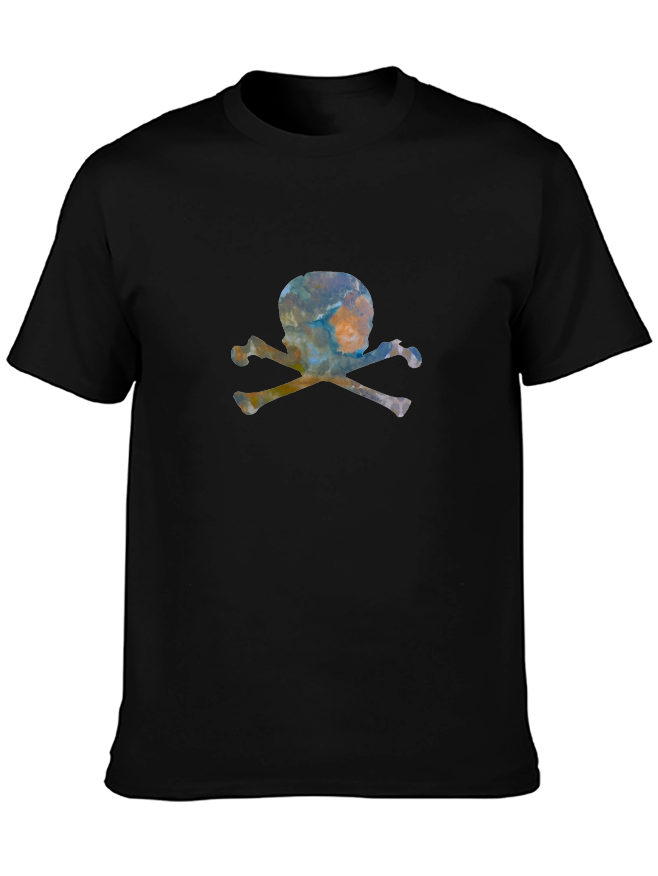Skull & Crossbones Graphic Tee - Mens Black T-Shirt