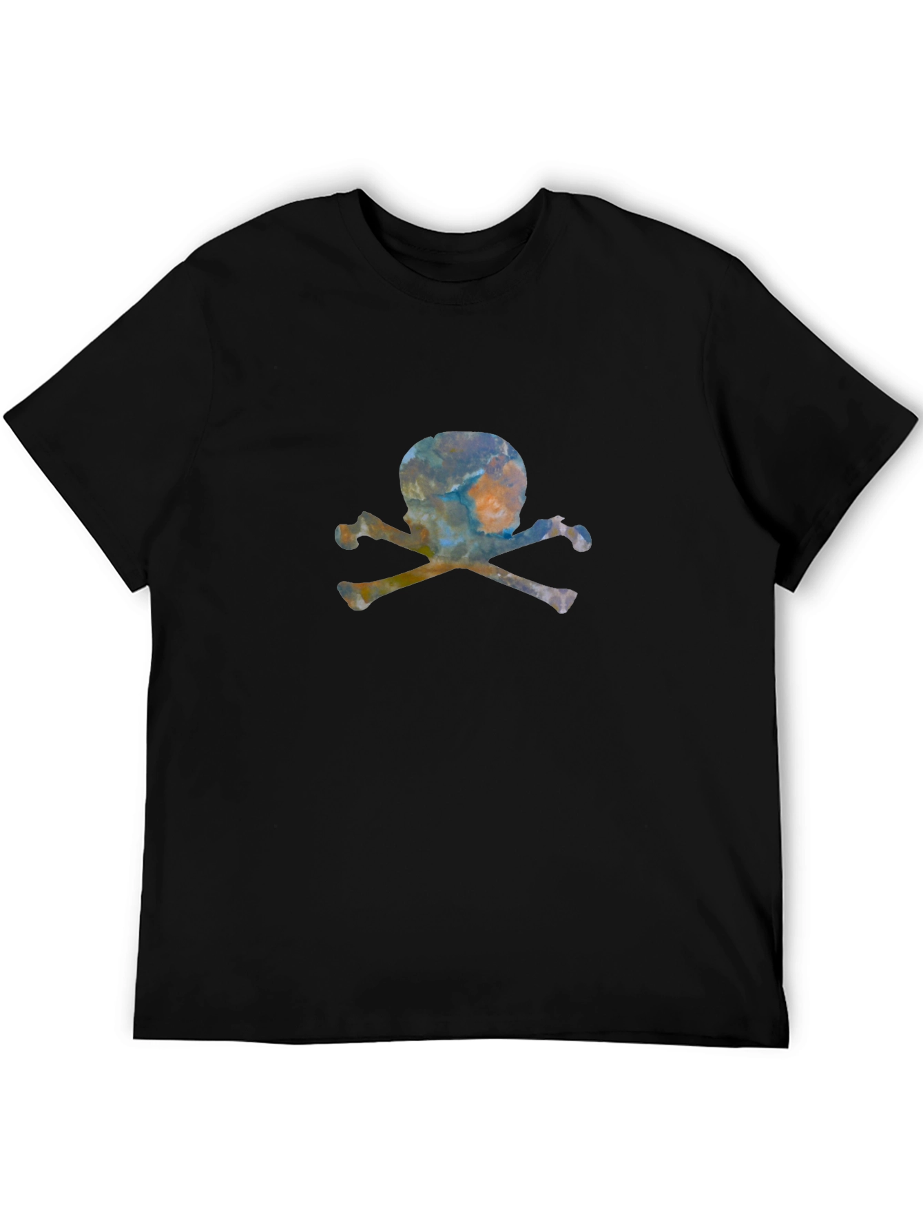 Skull & Crossbones Graphic Tee - Mens Black T-Shirt