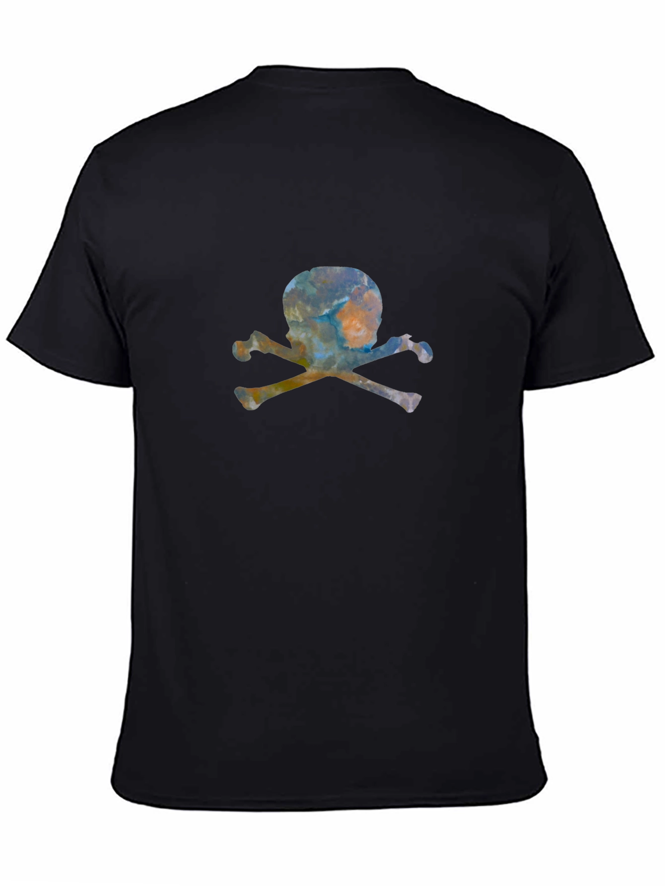 Skull & Crossbones Graphic Tee - Mens Black T-Shirt