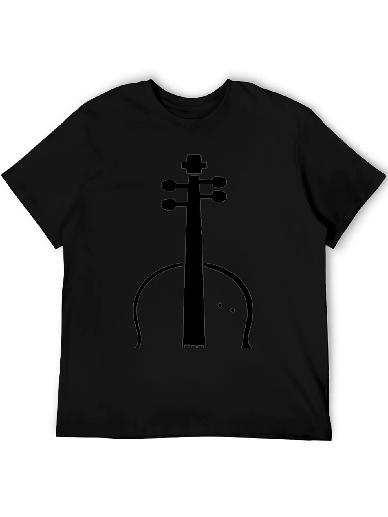 Musicians Black Cello Graphic T-Shirt