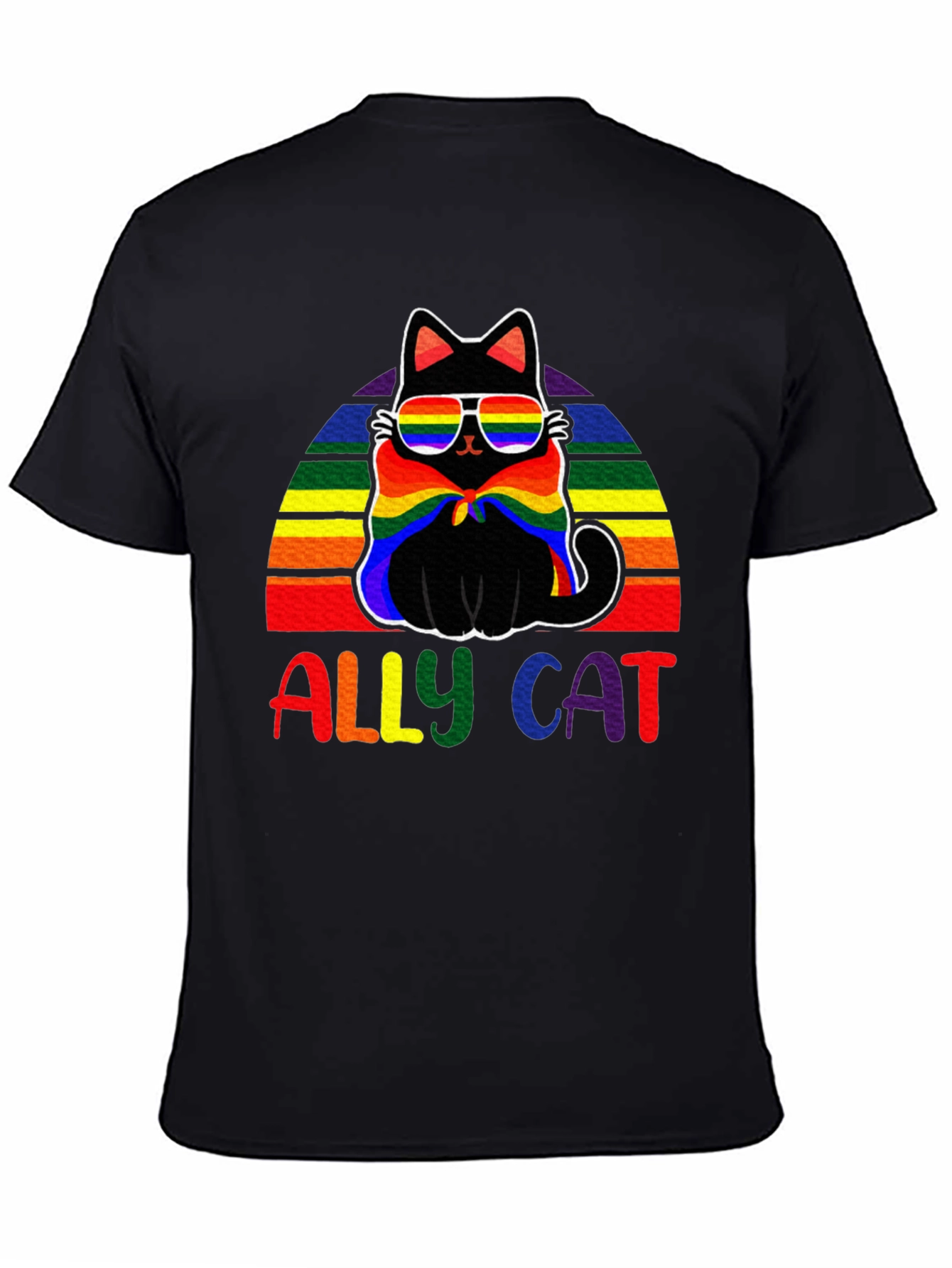 Ally Cat Rainbow T-Shirt