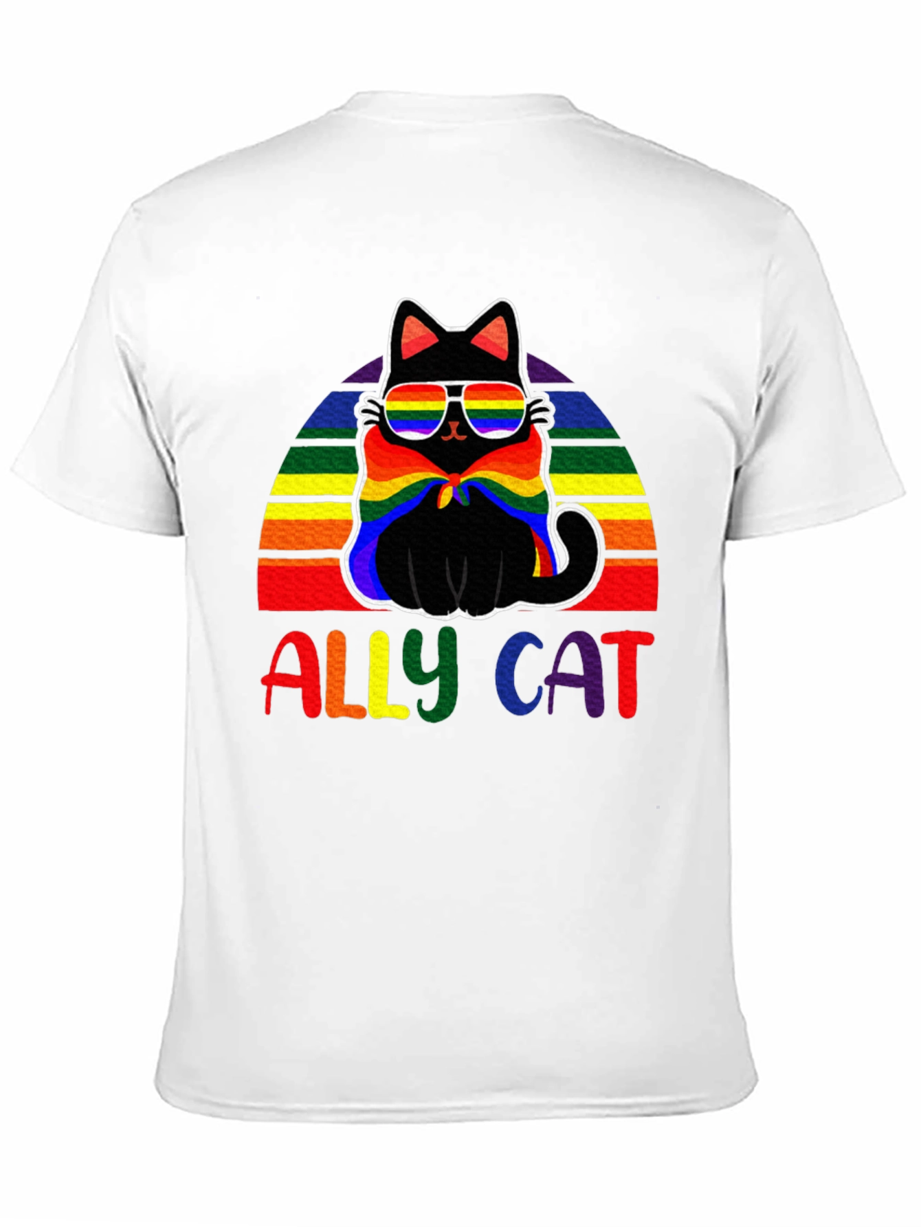 Ally Cat Rainbow T-Shirt